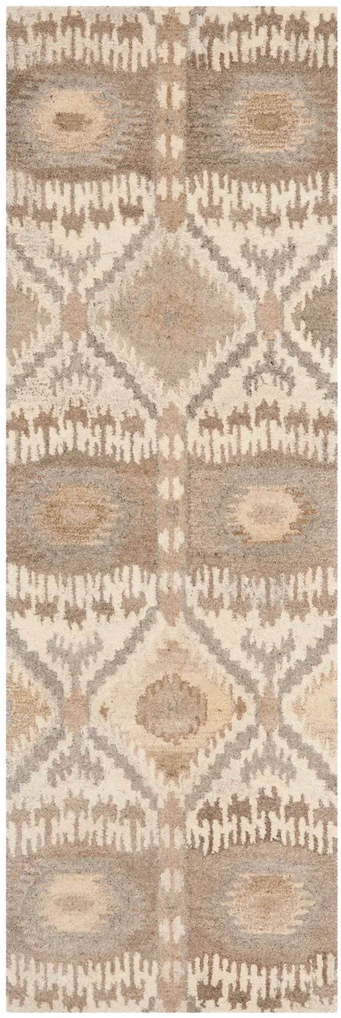 Wyndham Ikat Diamond Hand-Tufted Wool Rug