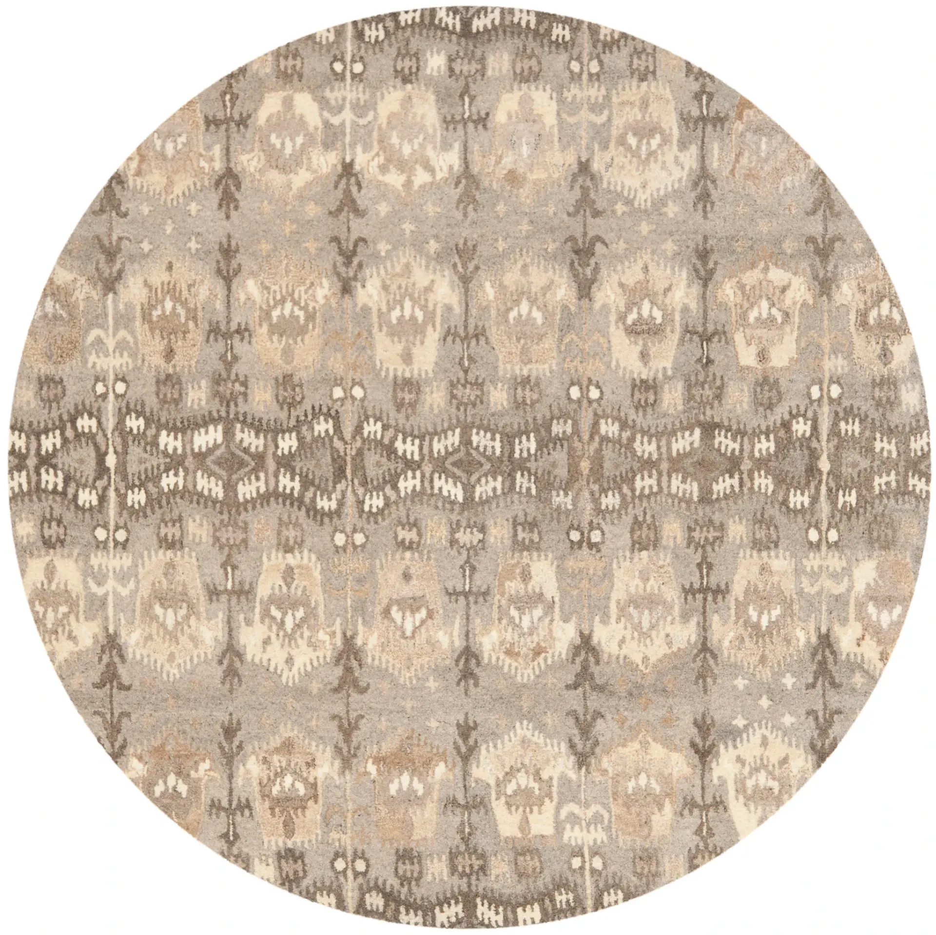 Wyndham Banded Ikat Hand-Tufted Wool Rug