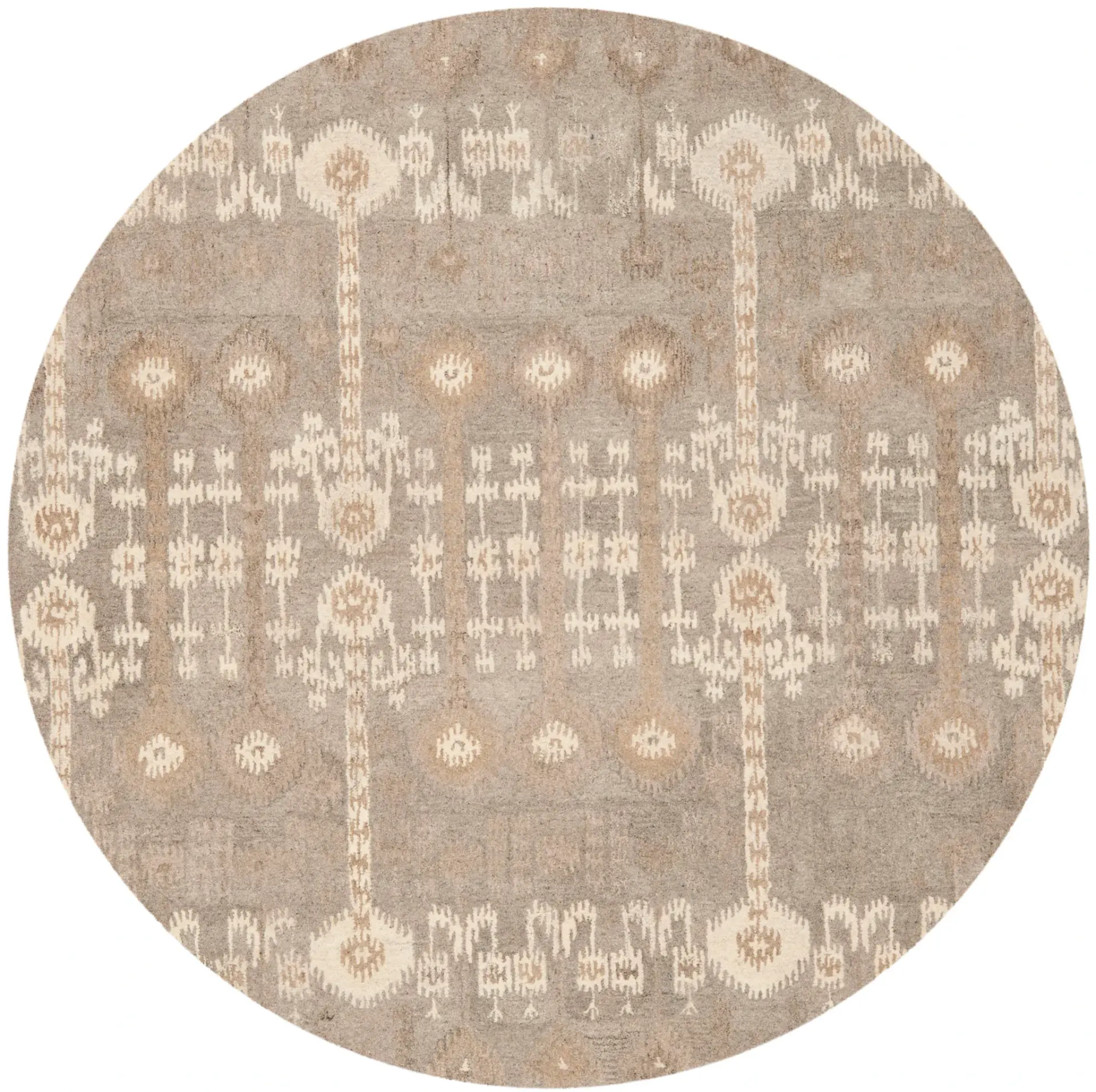 Wyndham Ikat Column Hand-Tufted Wool Rug