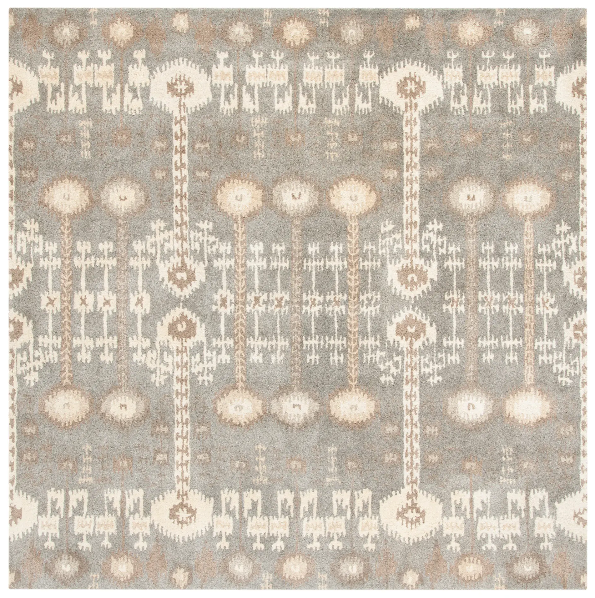 Wyndham Ikat Column Hand-Tufted Wool Rug