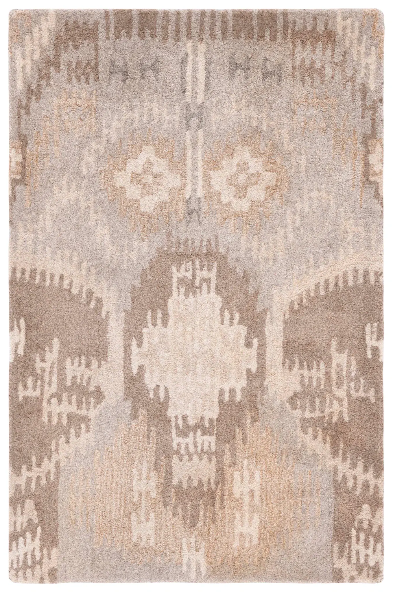 Wyndham Abstract Ikat Hand-Tufted Wool Rug