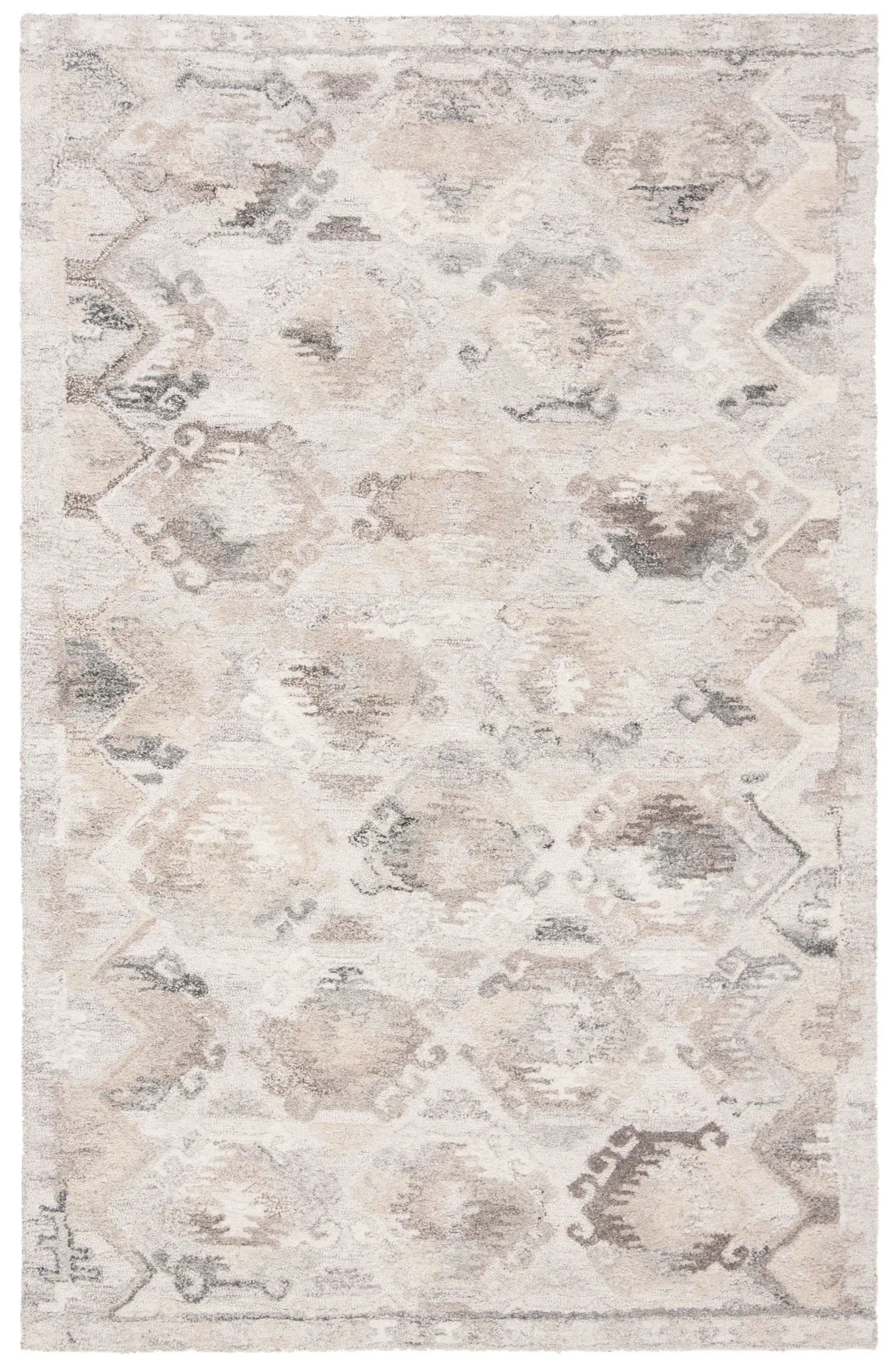 Wyndham Tribal Hexagon Hand-Tufted Wool Rug