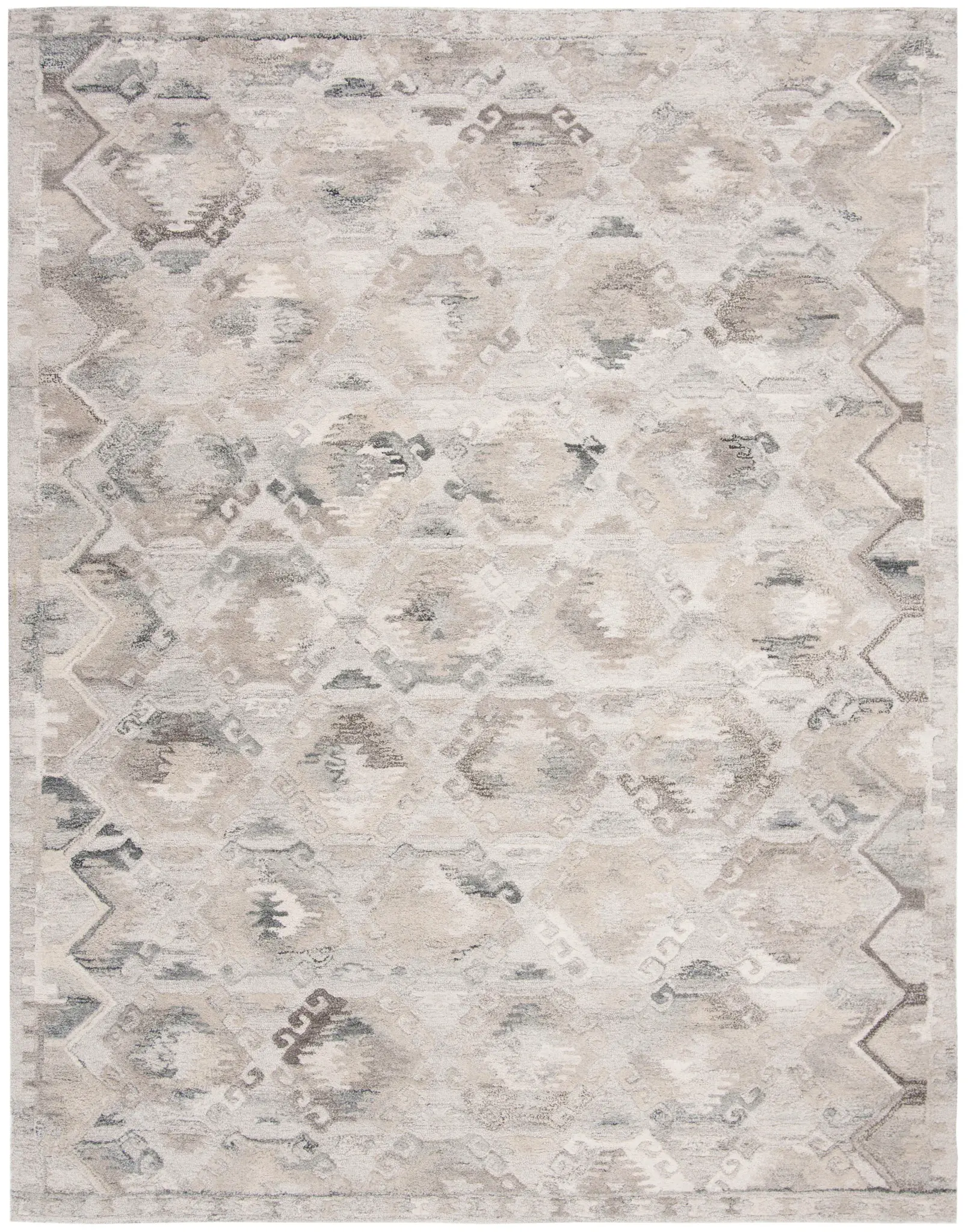 Wyndham Tribal Hexagon Hand-Tufted Wool Rug