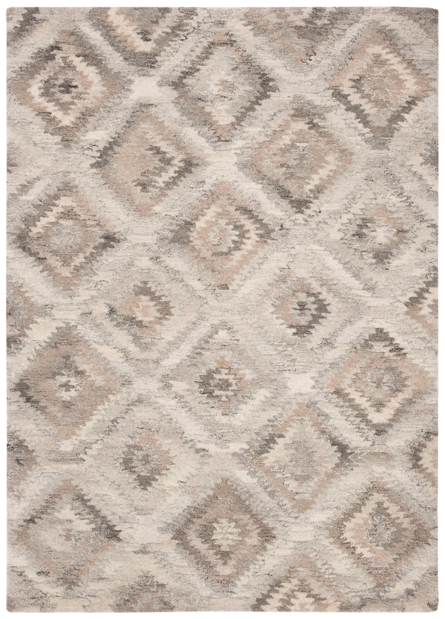 Wyndham Nested Diamond Hand-Tufted Wool Rug