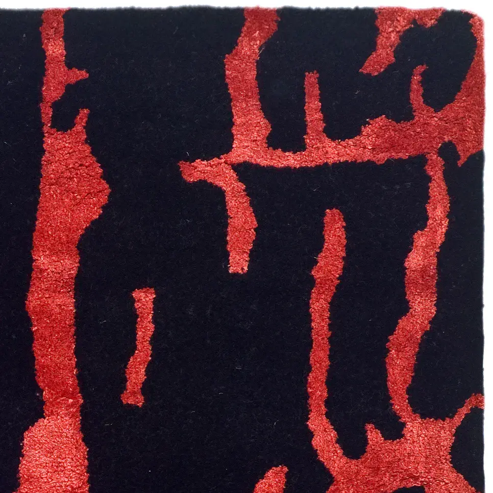 Soho Abstract Branch Hand-Tufted Wool Rug