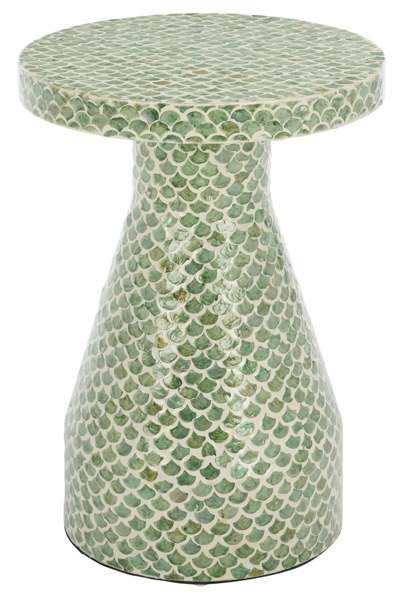 Ondrea Accent Table in Green / White