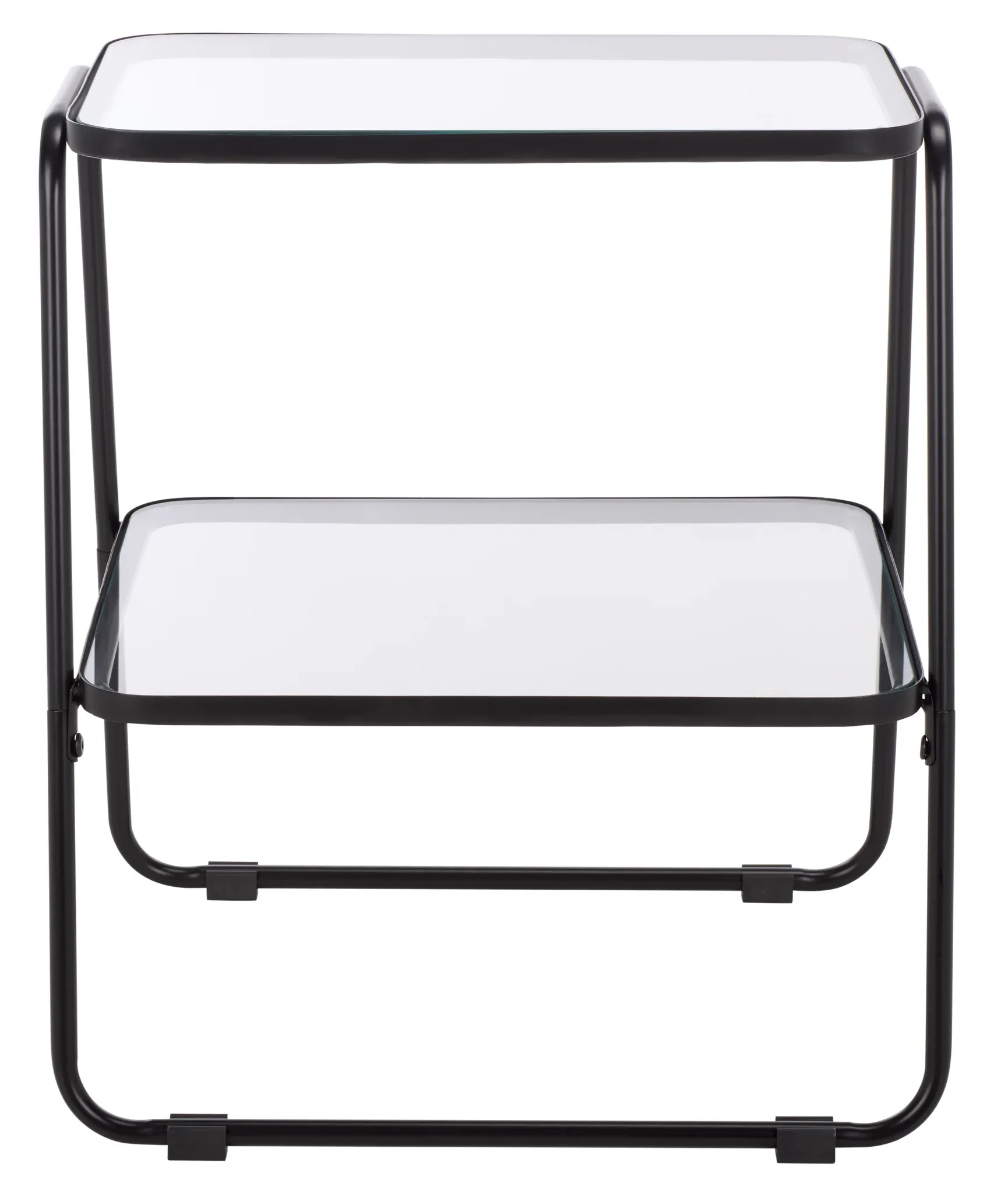 Zunia Two-Tier Accent Table in Black