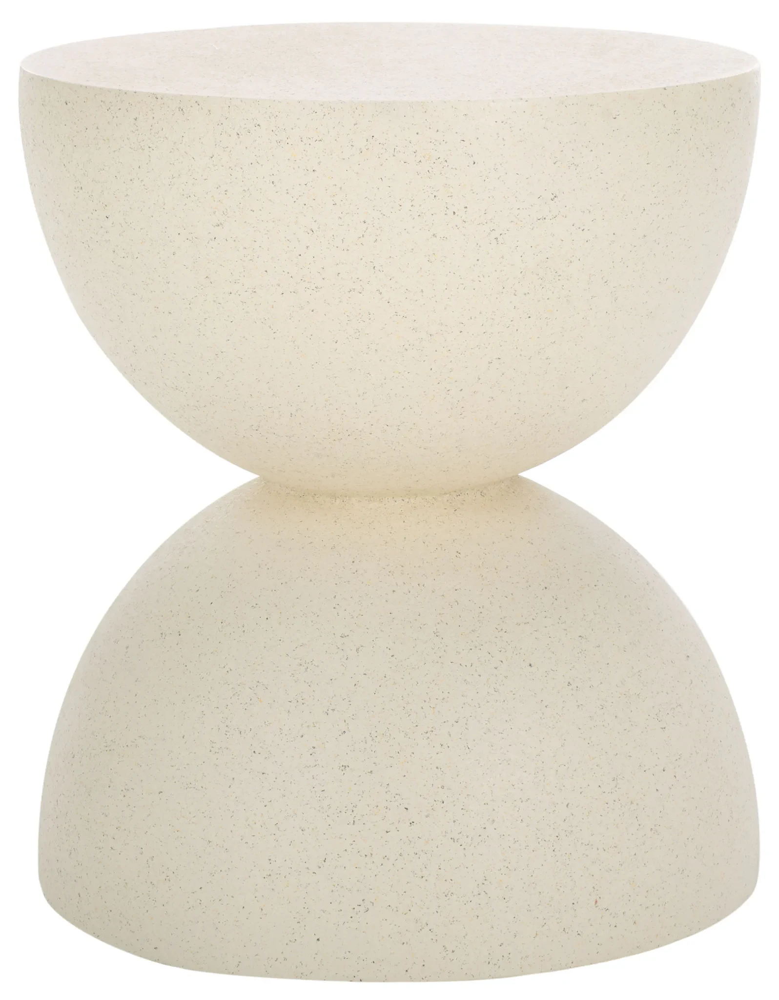 Austyn Hourglass Accent Table in White