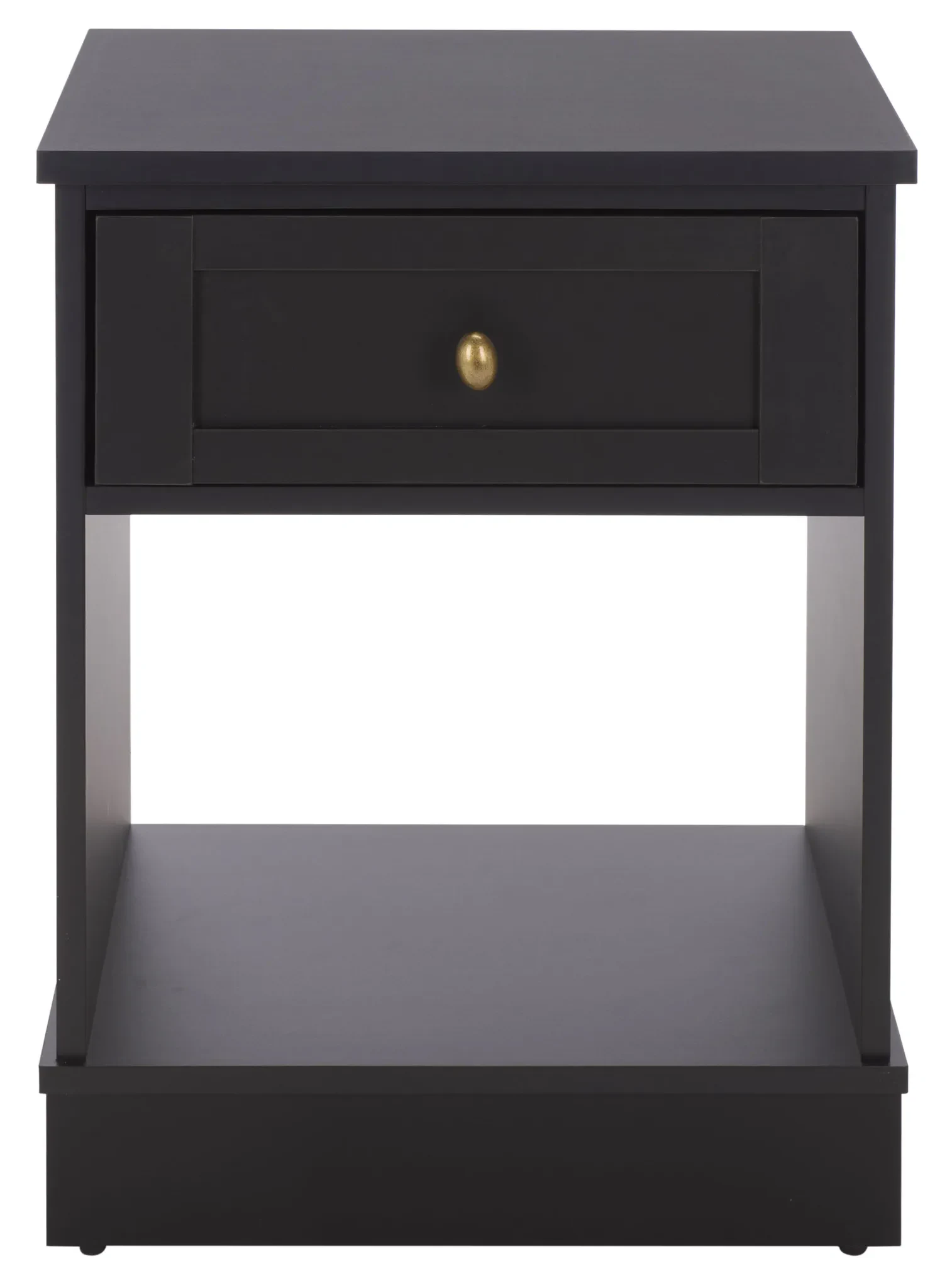 Shafa Side Table in Black / Brass
