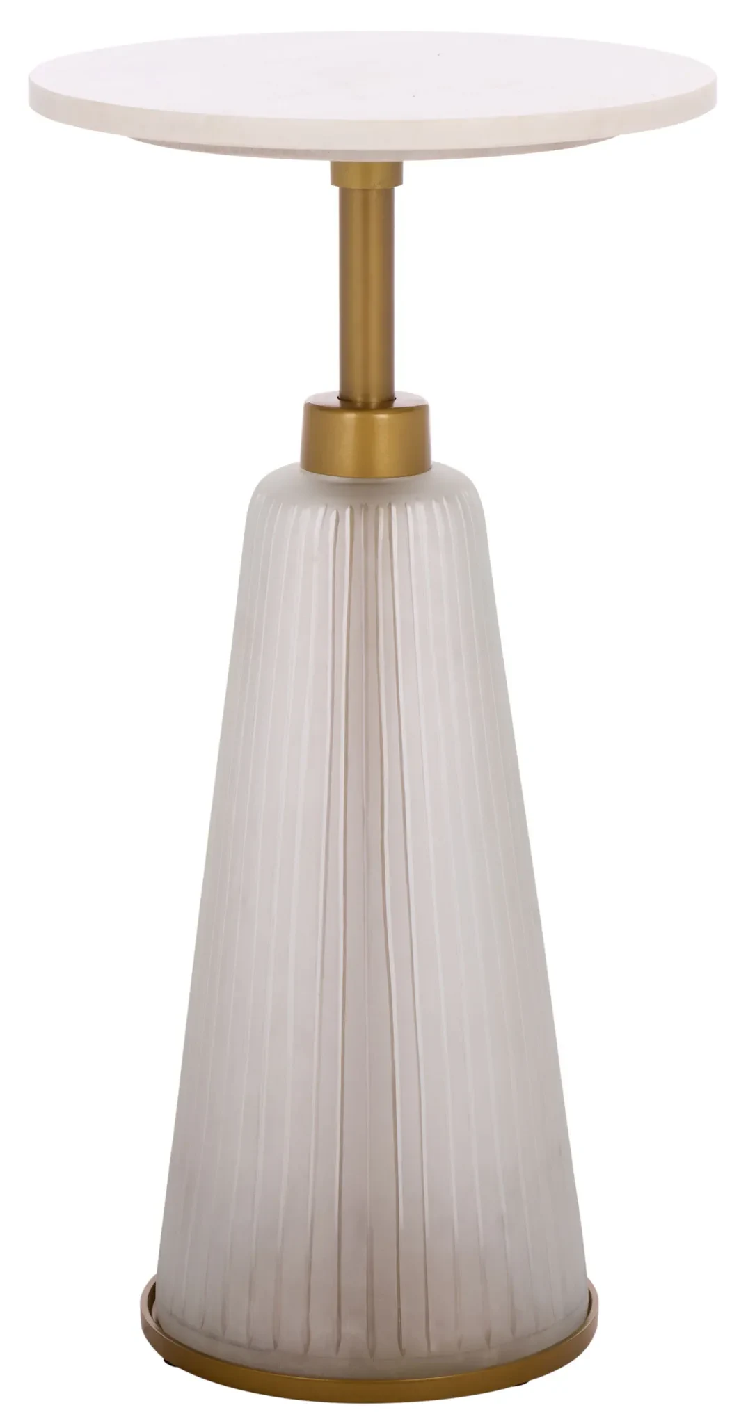 Paulon Side Table in Cream / White