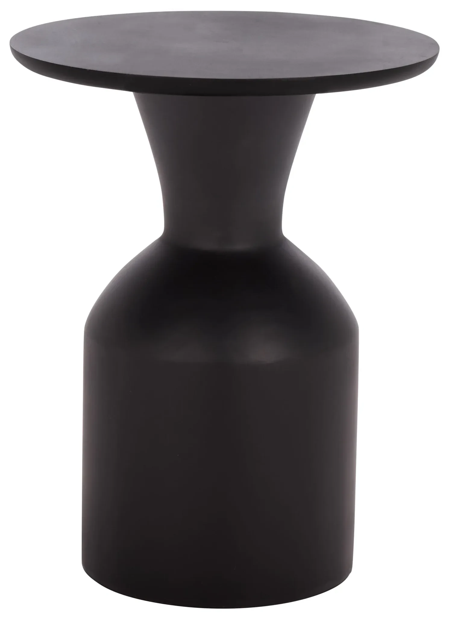 Tazon Round Accent Table in Black