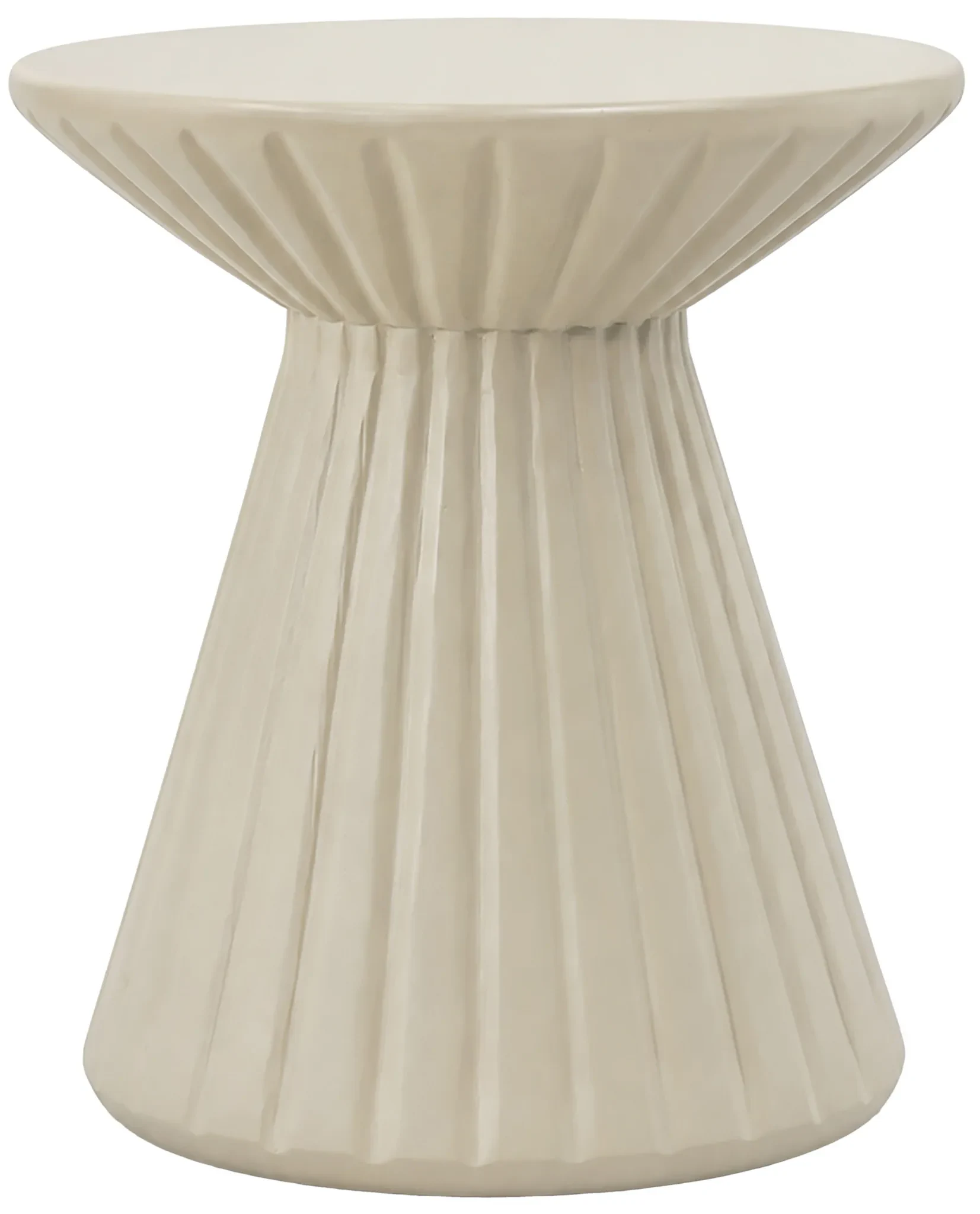 Edlund Accent Table in Creme