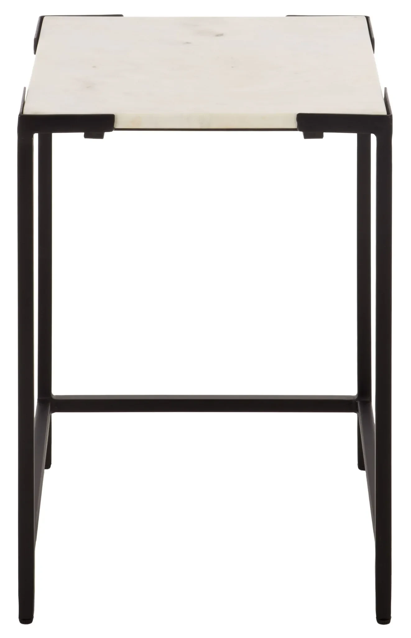 Rizo Top Accent Table in Black / White