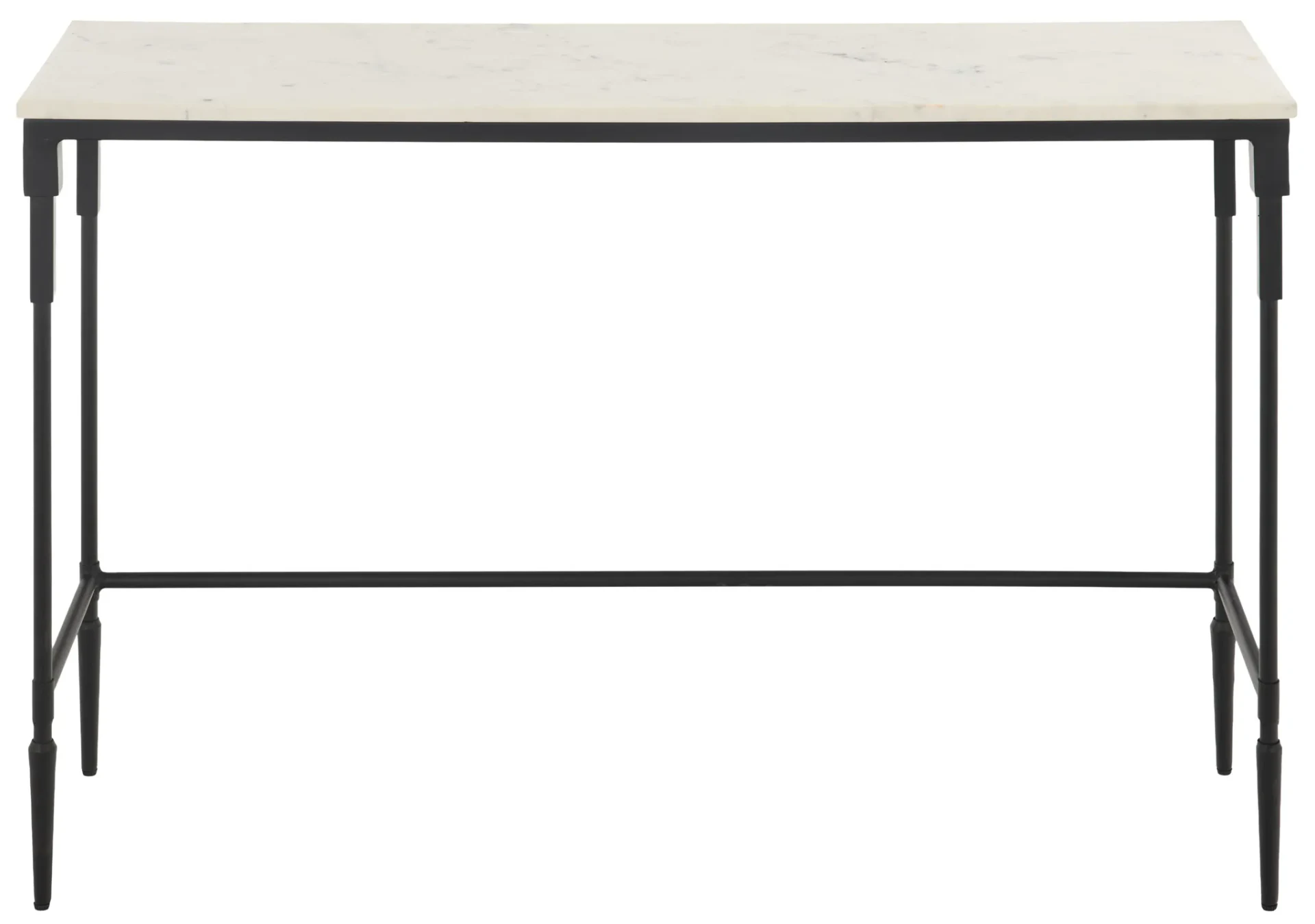 Brooke Marble Top Console Table in Black / White