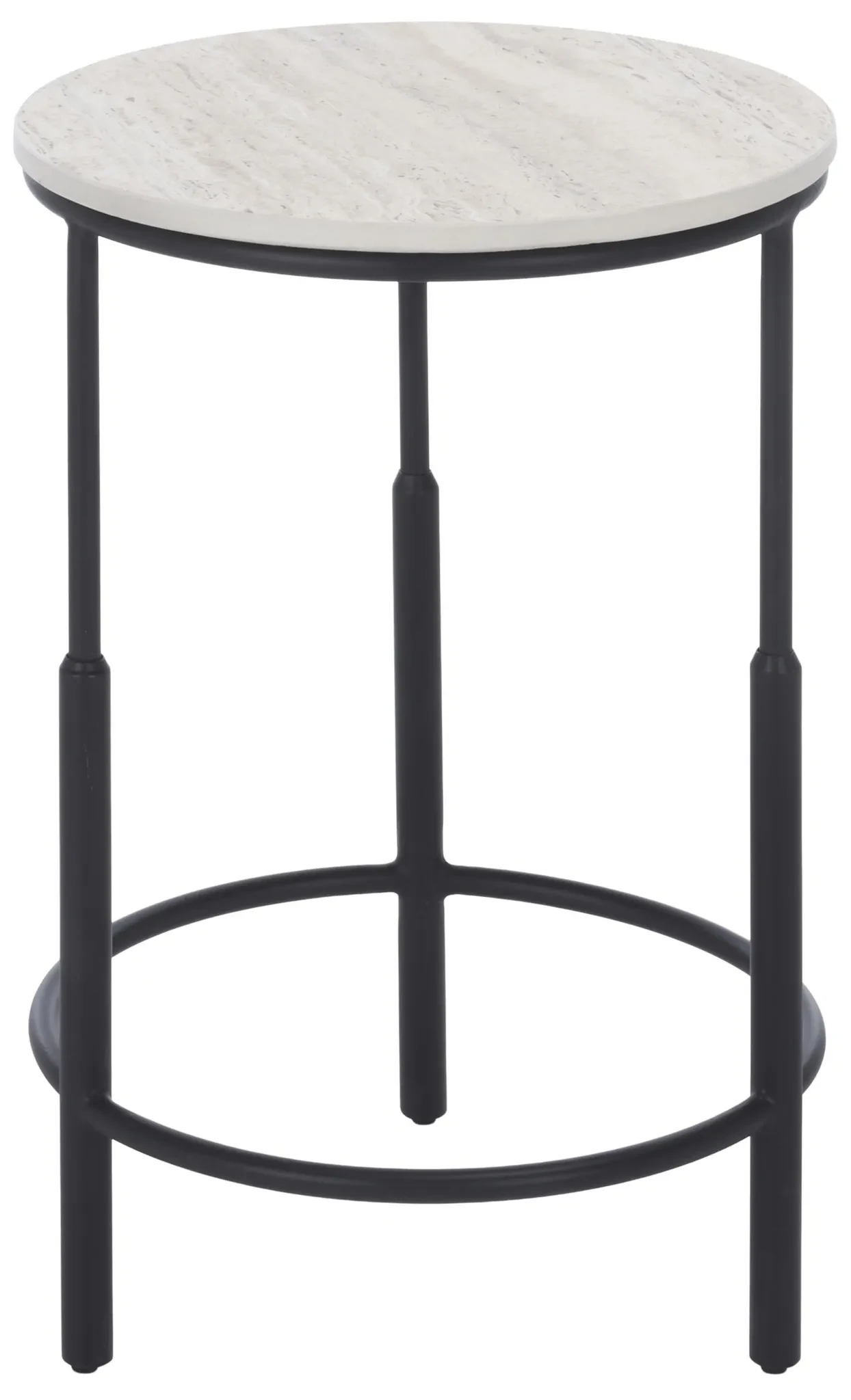 Corrine Accent Table in Black / Beige