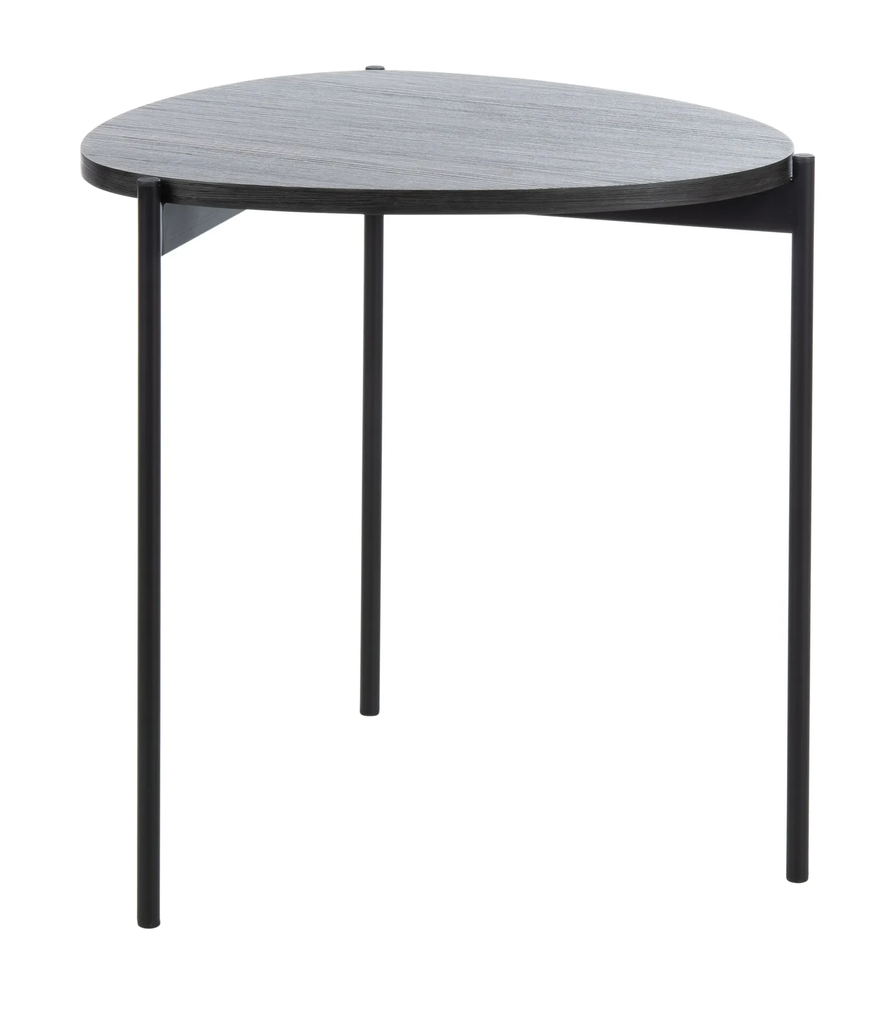 Sven Side Table in Dark Gray Oak / Black