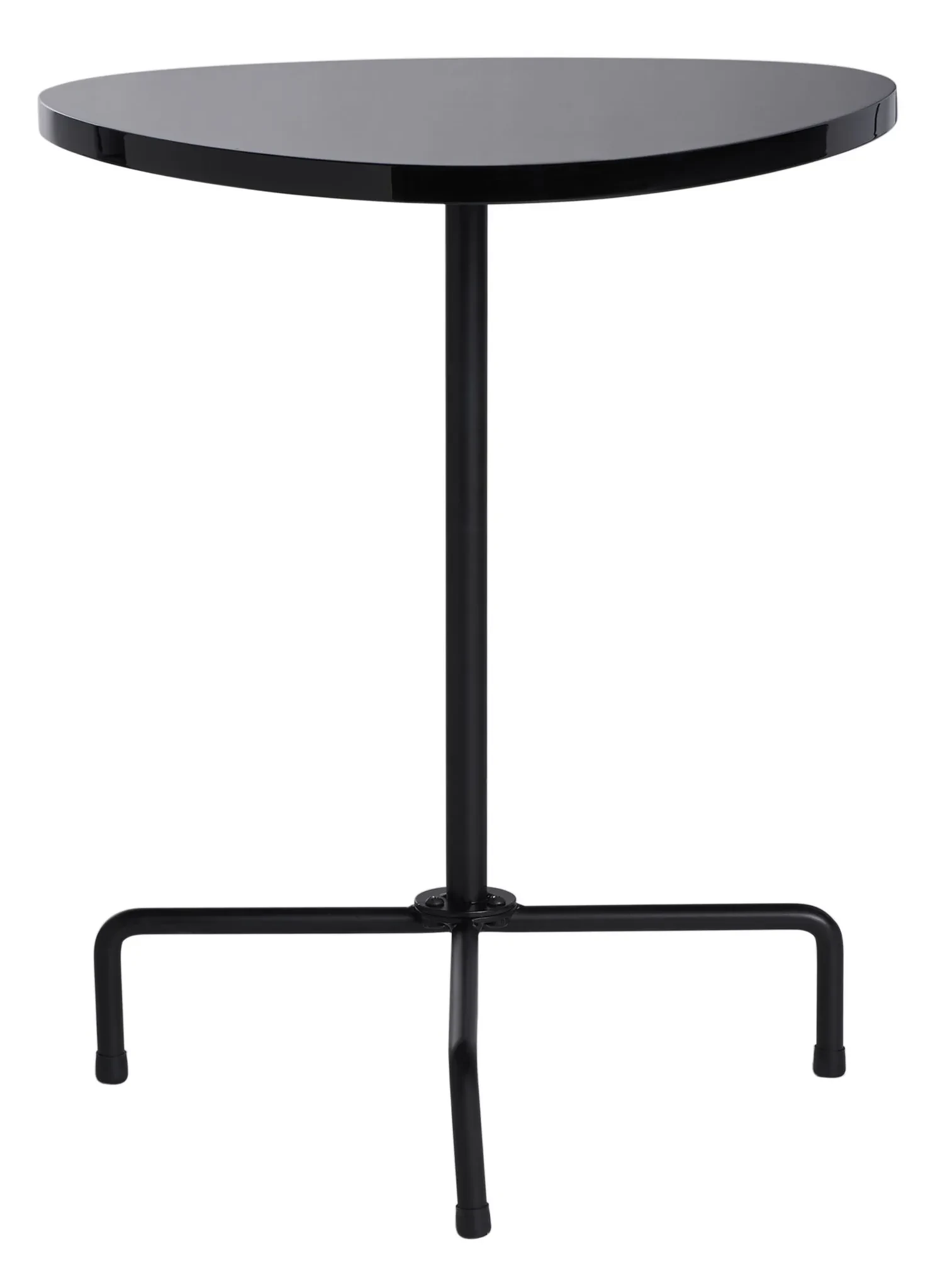 Berlin Tripod Side Table in Black Lacquer / Black