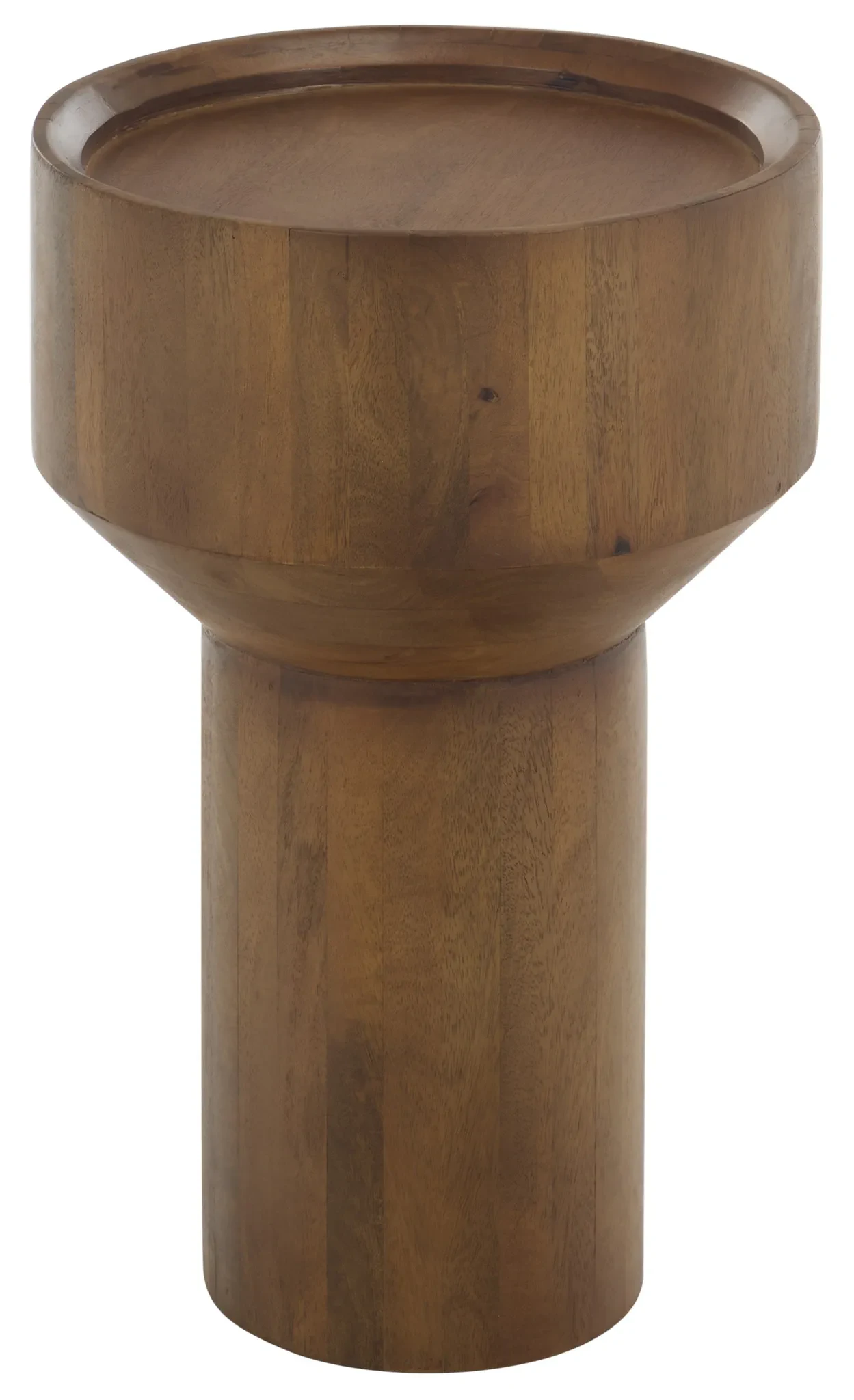 Yaroslav Round Accent Table in Light Honey