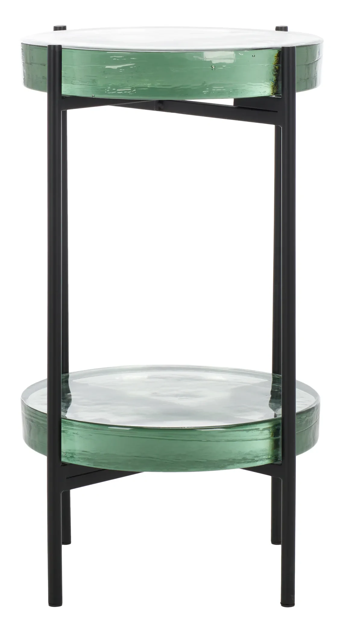 Noham Side Table in Clear / Black