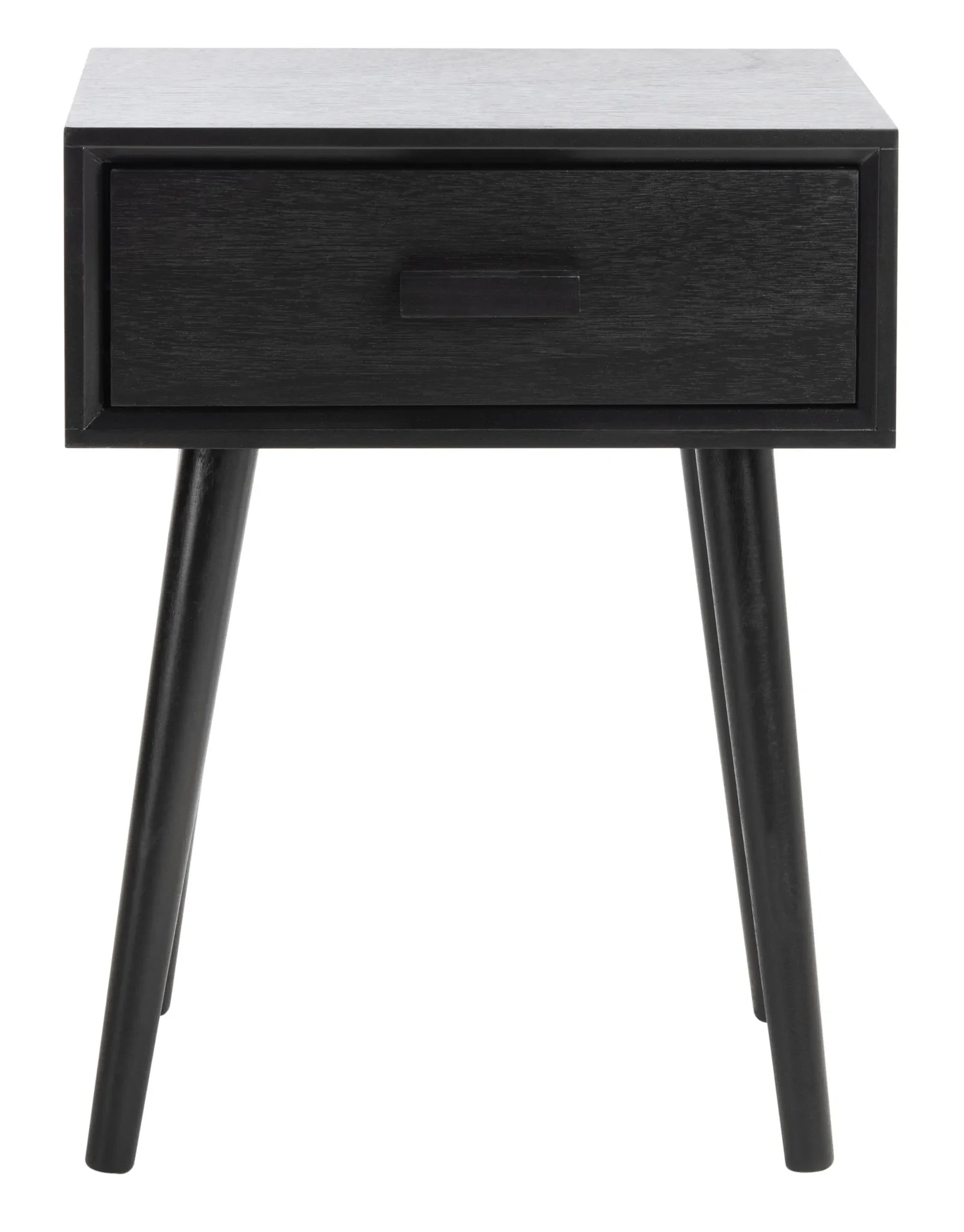 Lyle One Drawer Side Table in Black