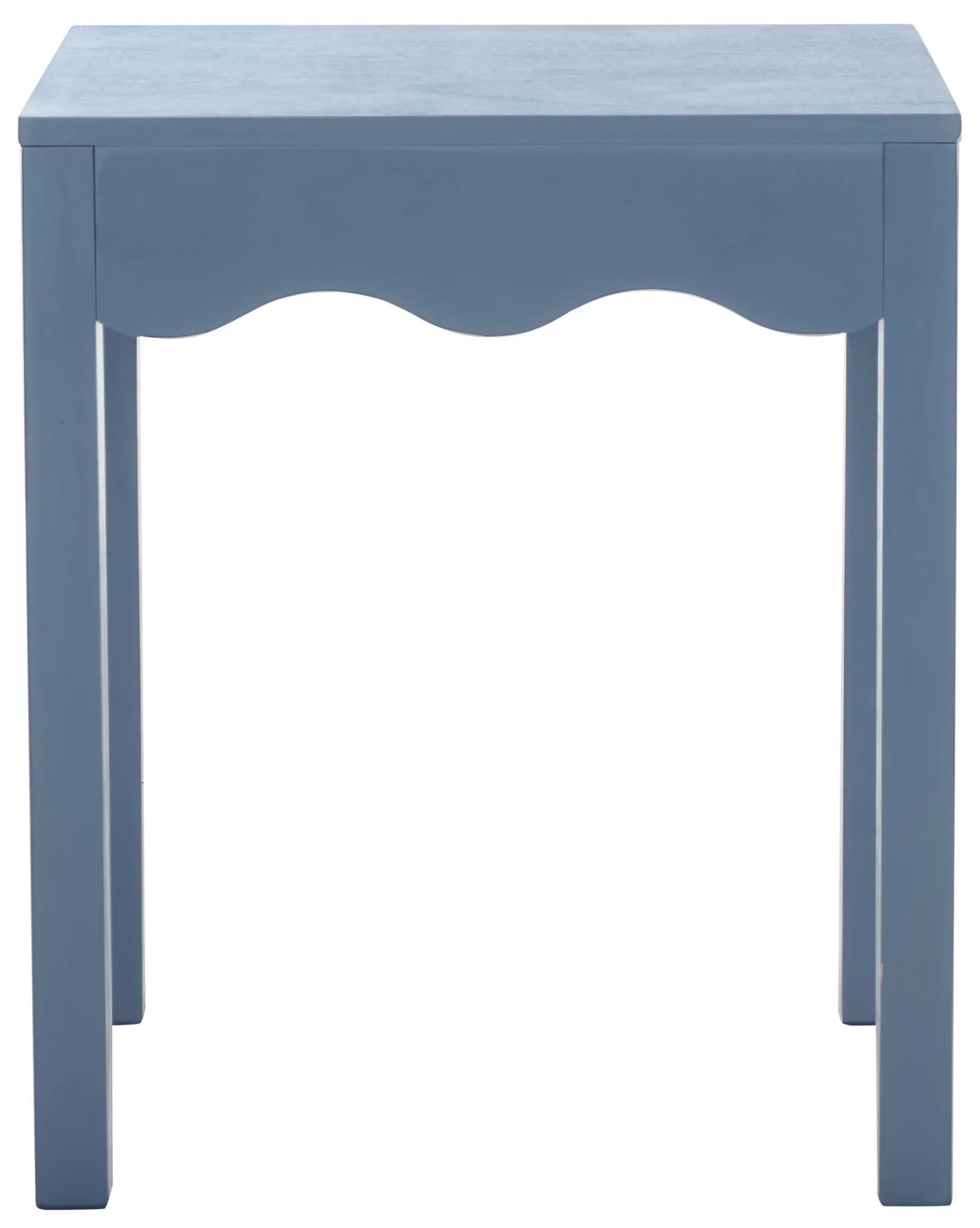 Lilith Square Wave Accent Table in Blue