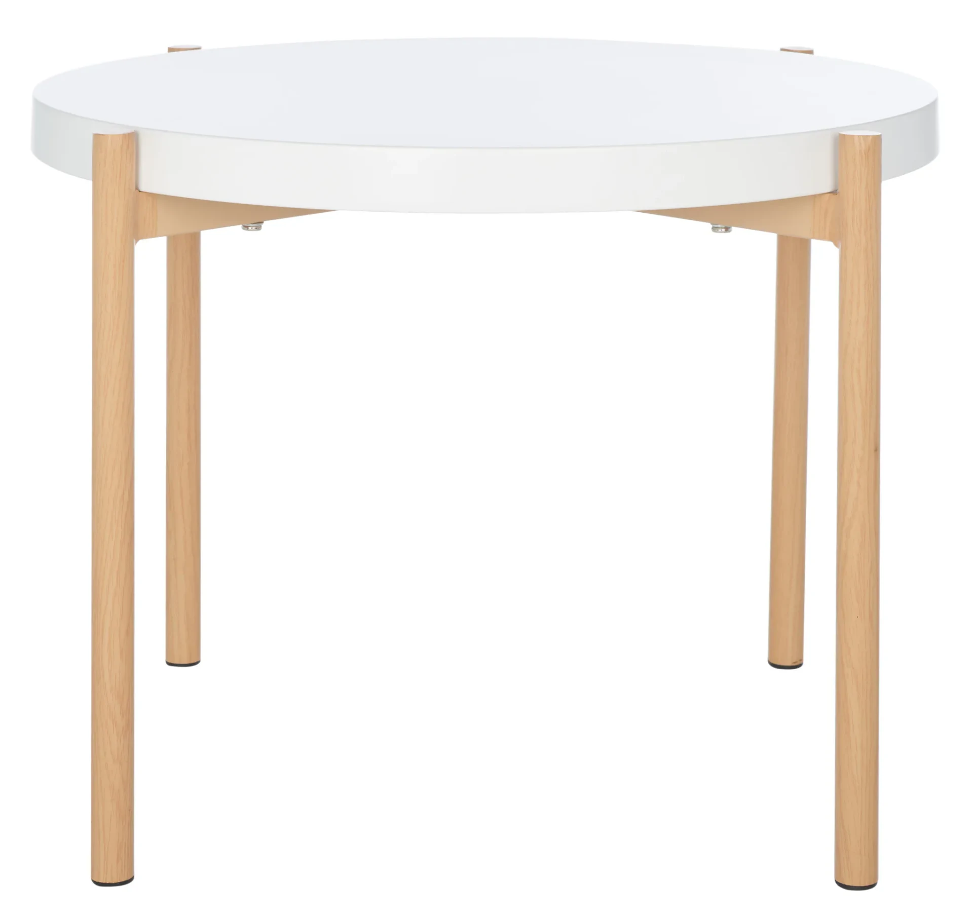 Solara Accent Table in White / Gold
