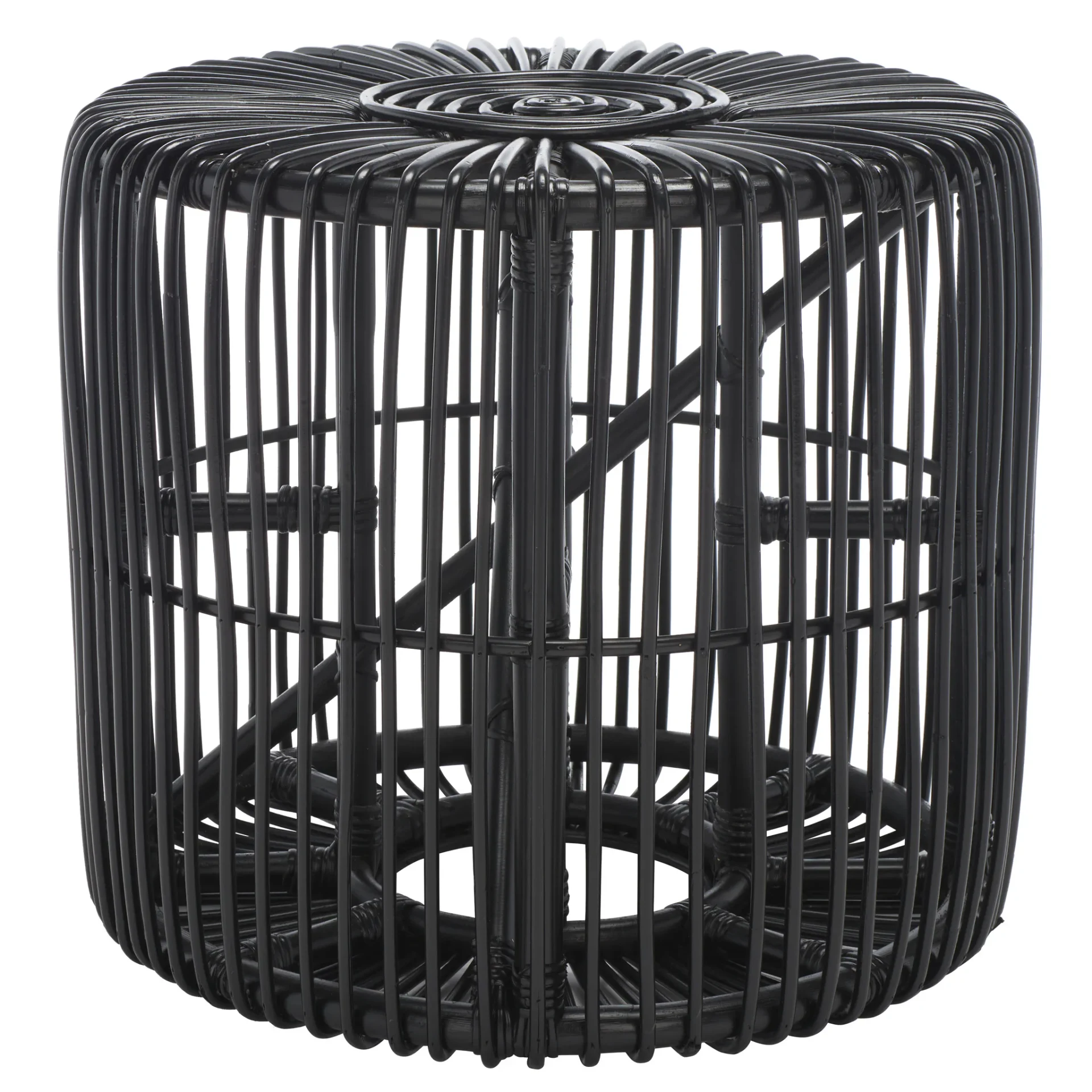 Jabez Round Accent Table in Black