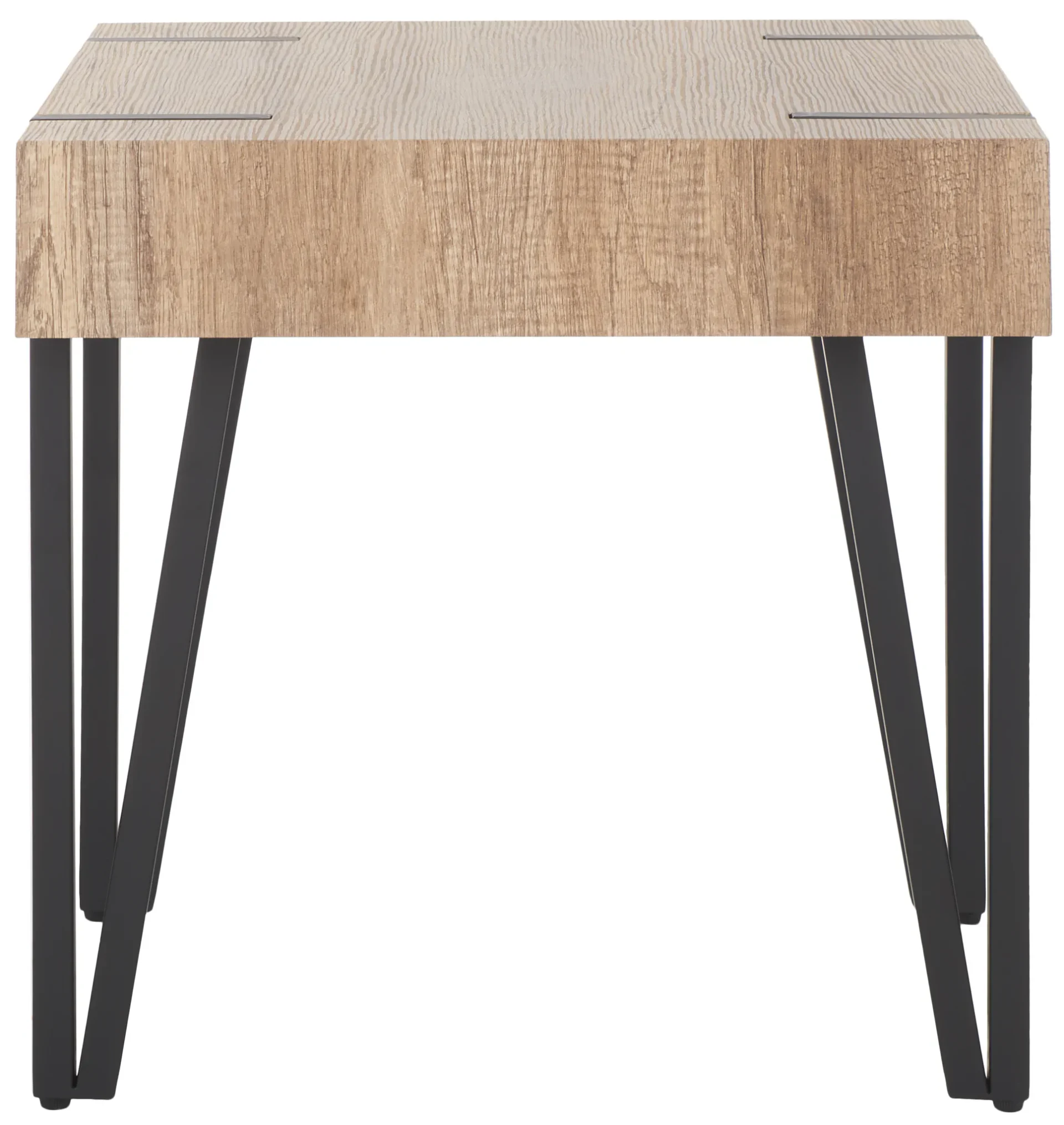 Alyssa End Table in Multibrown / Black