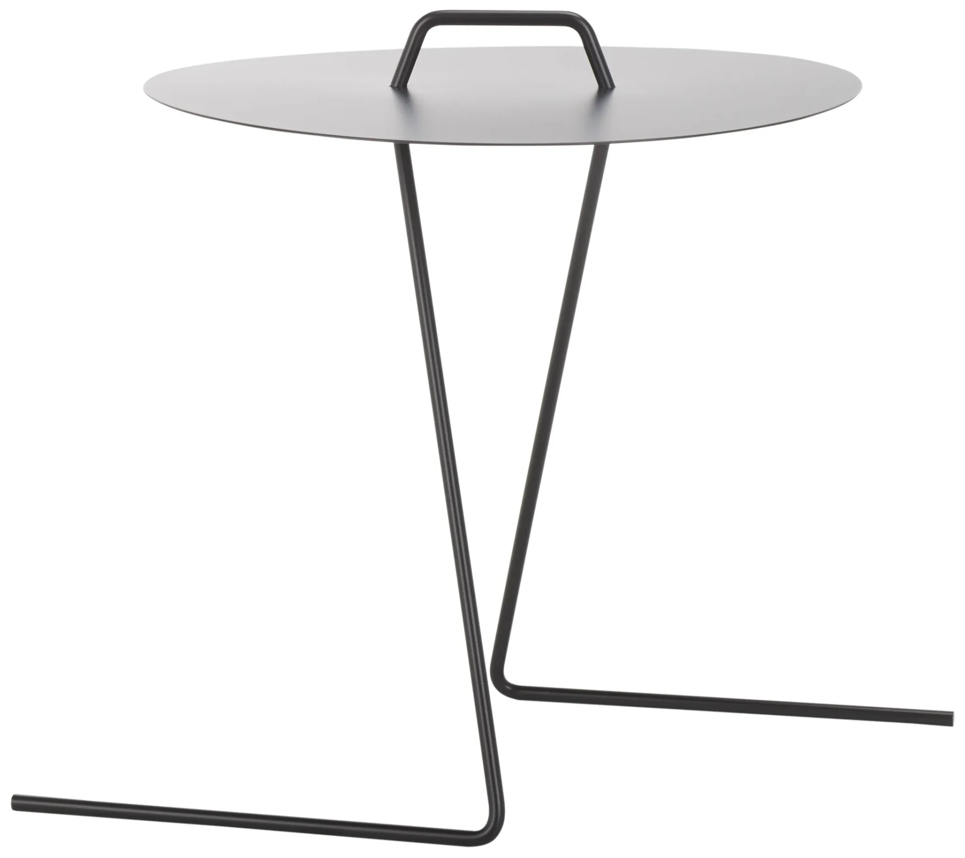 Eugenia Side Table in Matte Black