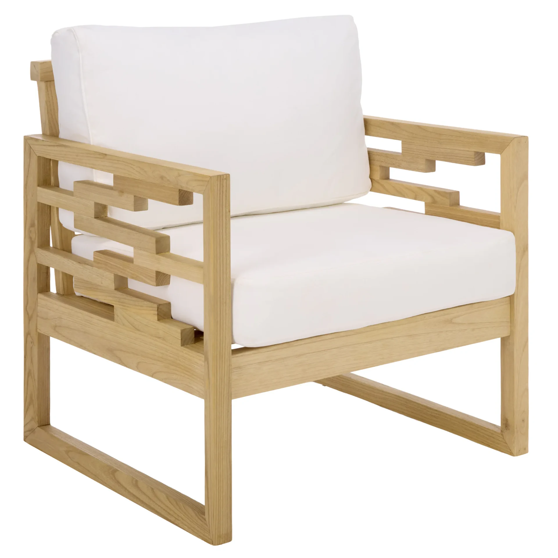 Montford Accent Chair in Natural / White