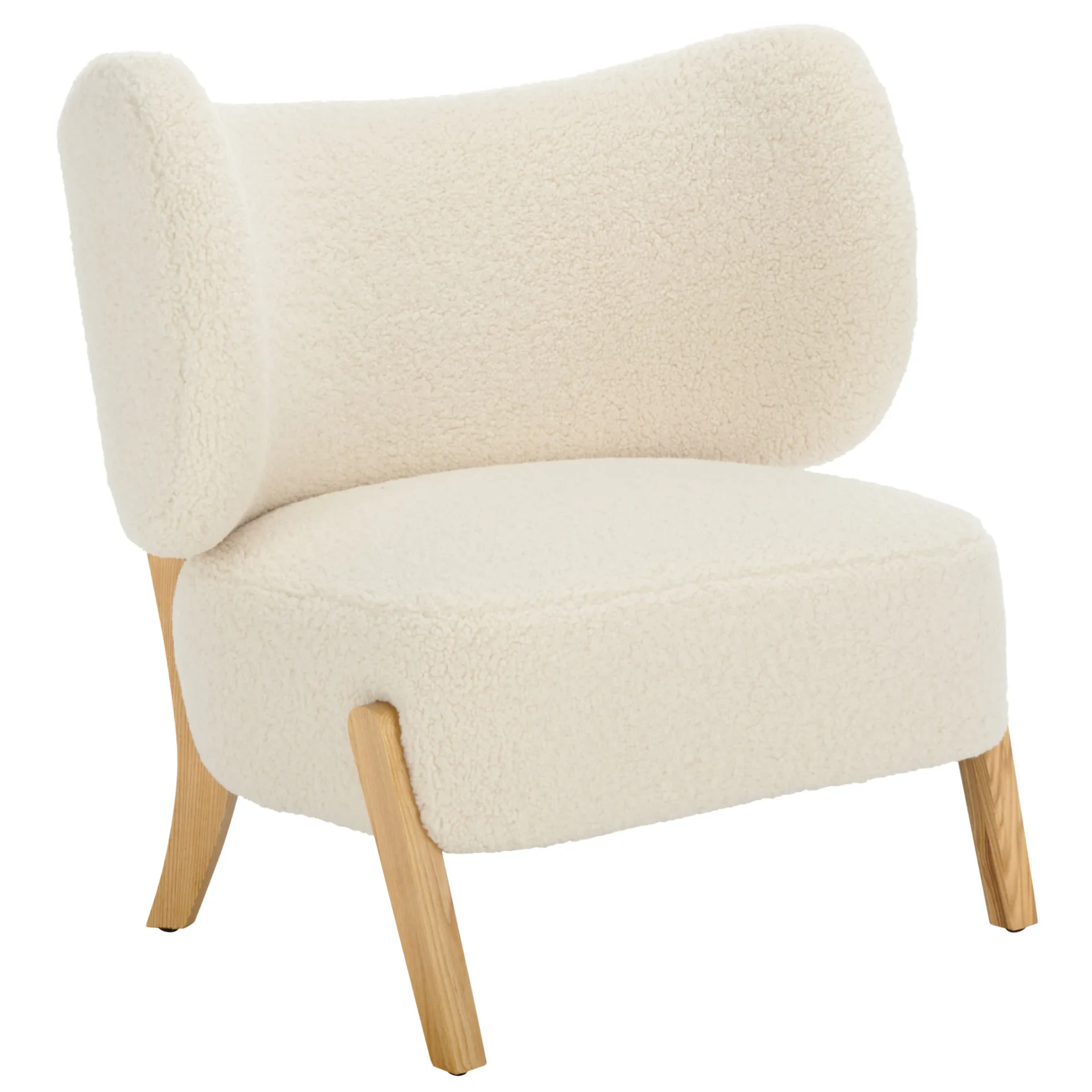 Jakoda Accent Chair in Off-White / Natural