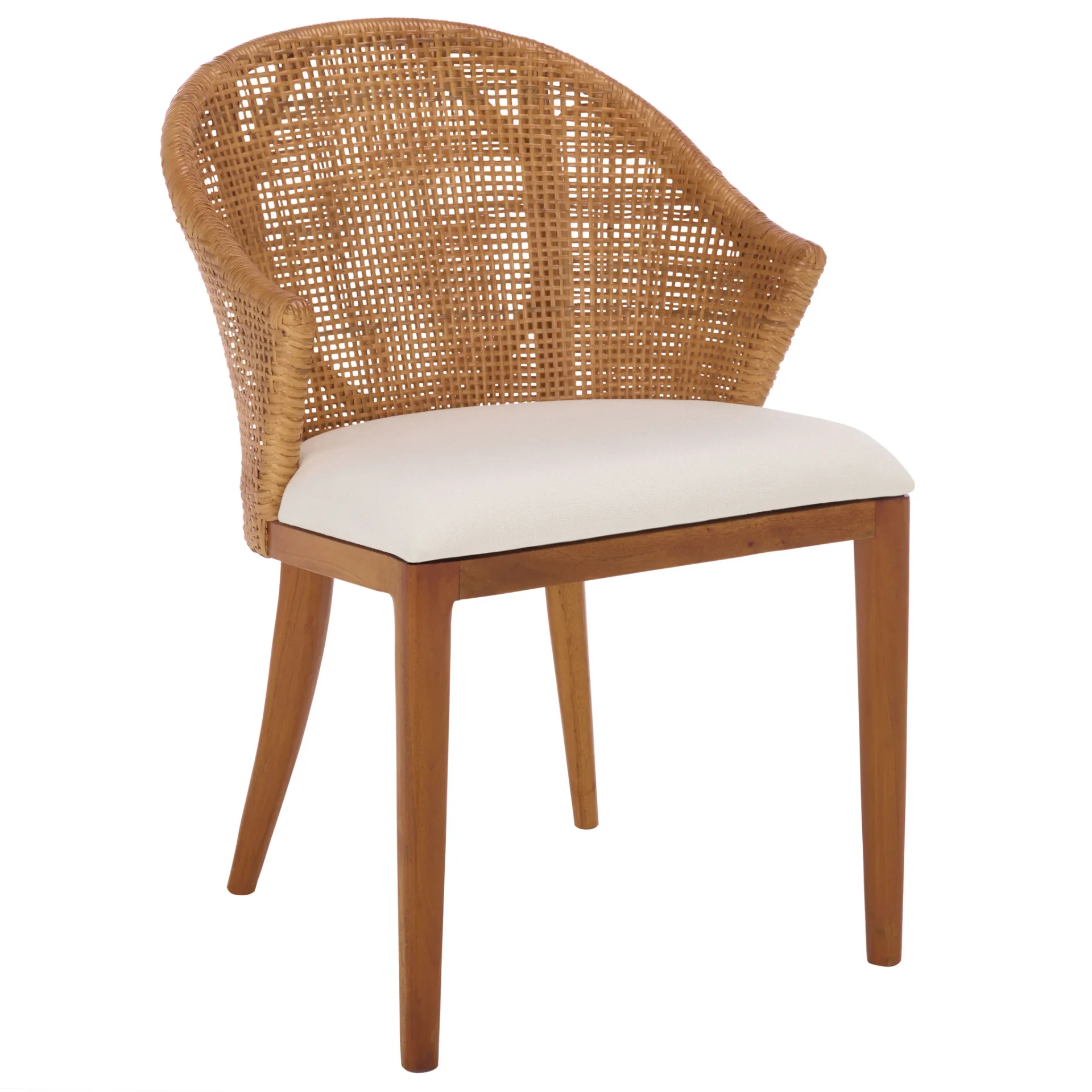 Mura Arm Chair in Honey / Ivory