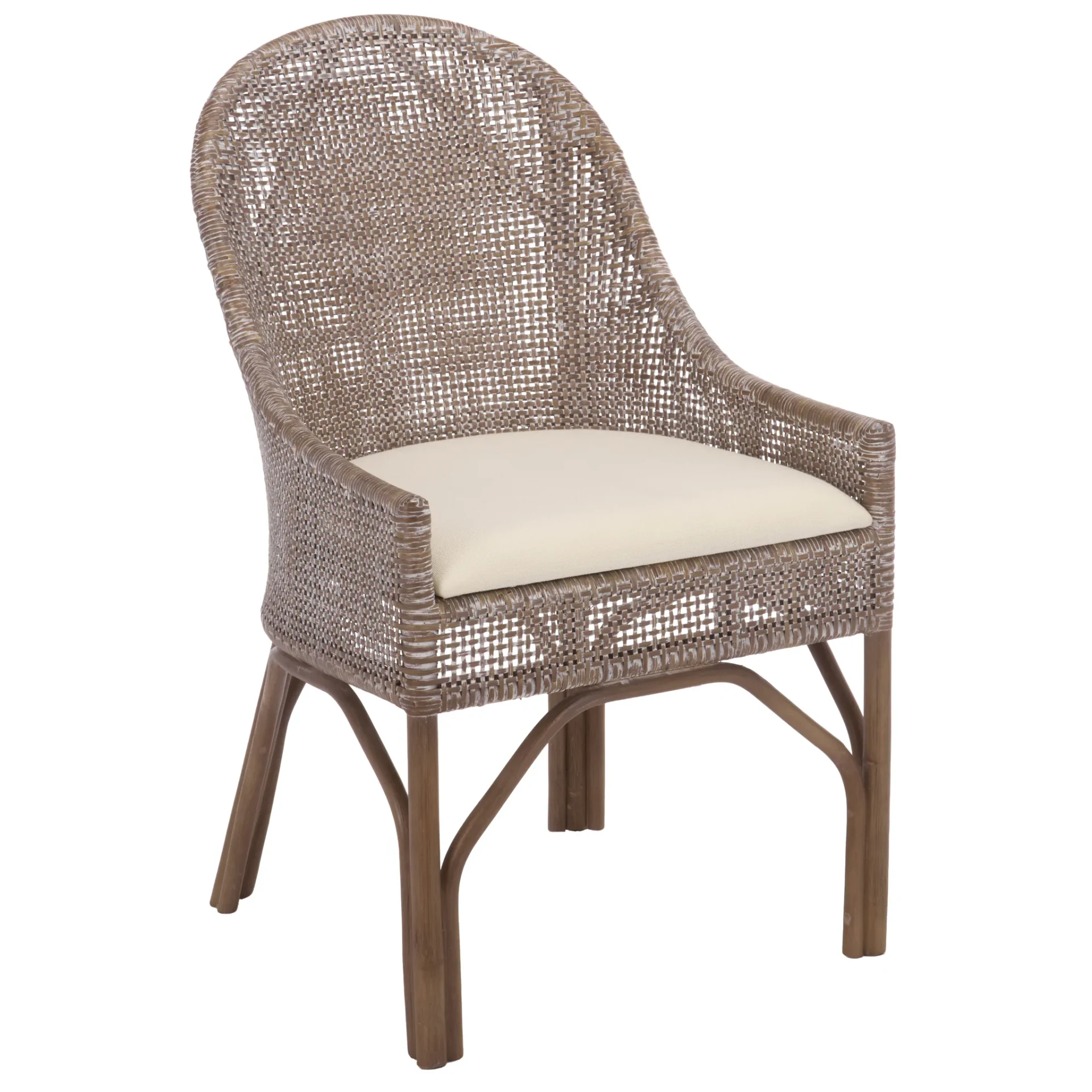 Luciano Accent Chair in Grey / White