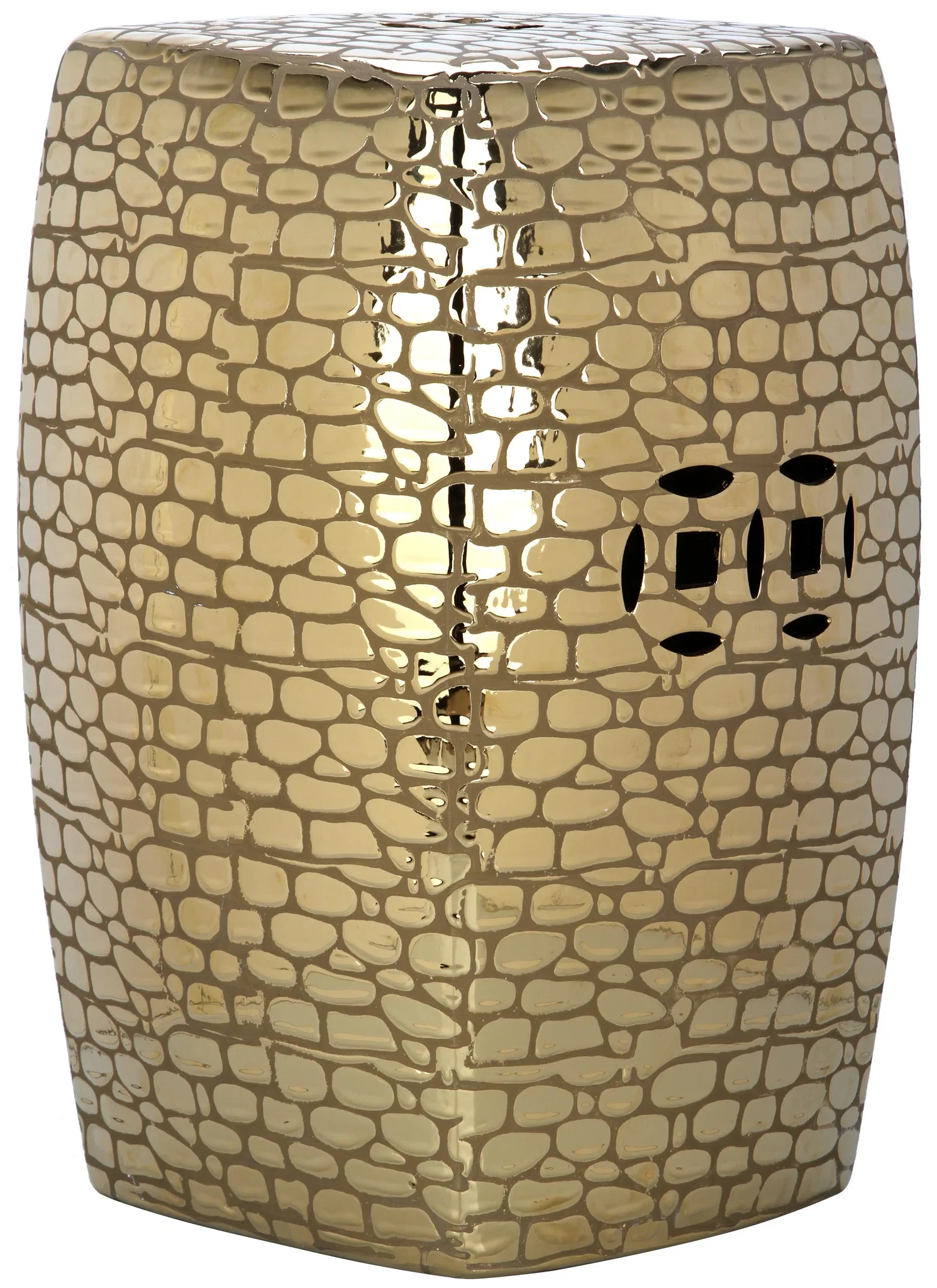 Jasmine Garden Stool in Gold