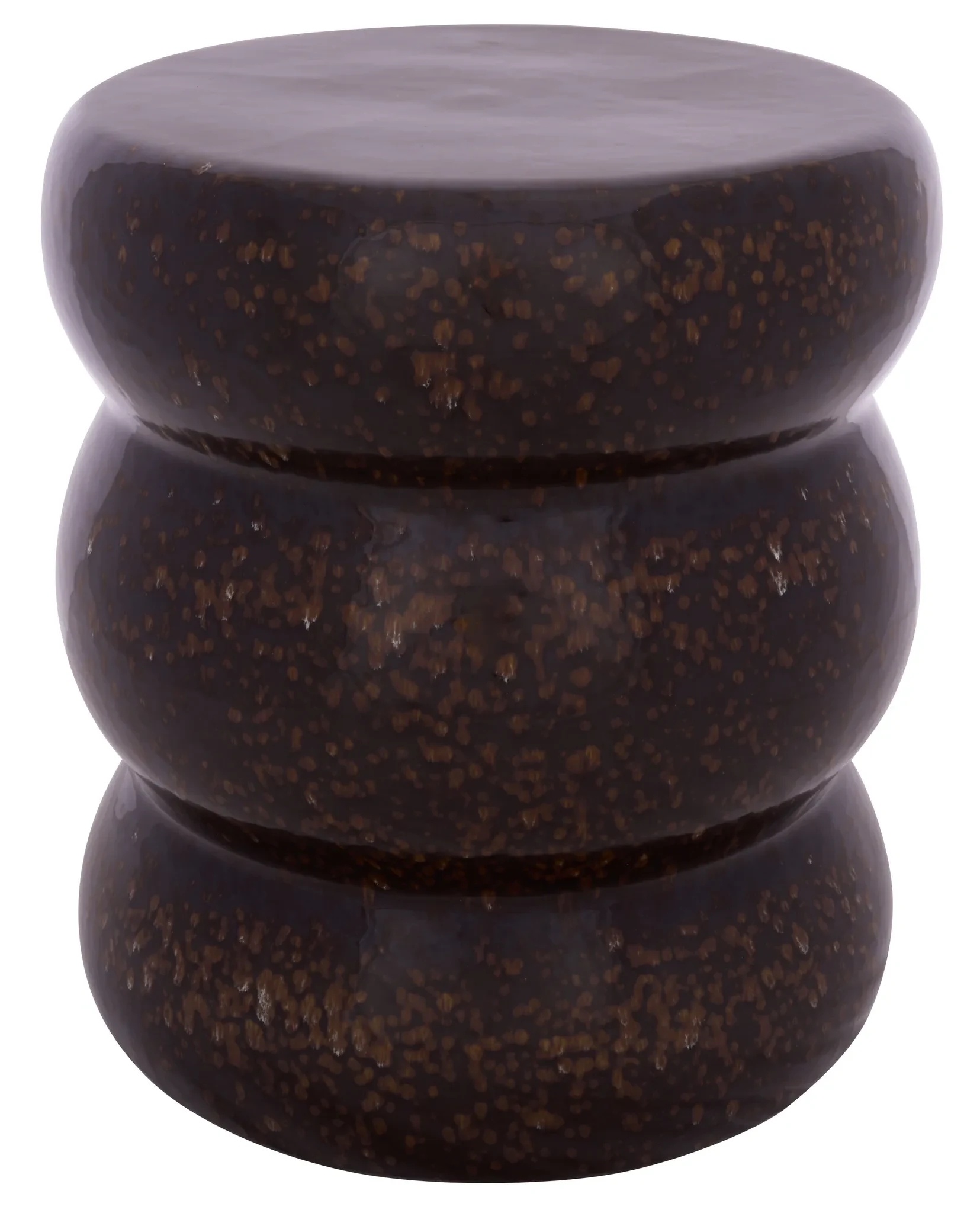 Emi Garden Stool in Brown