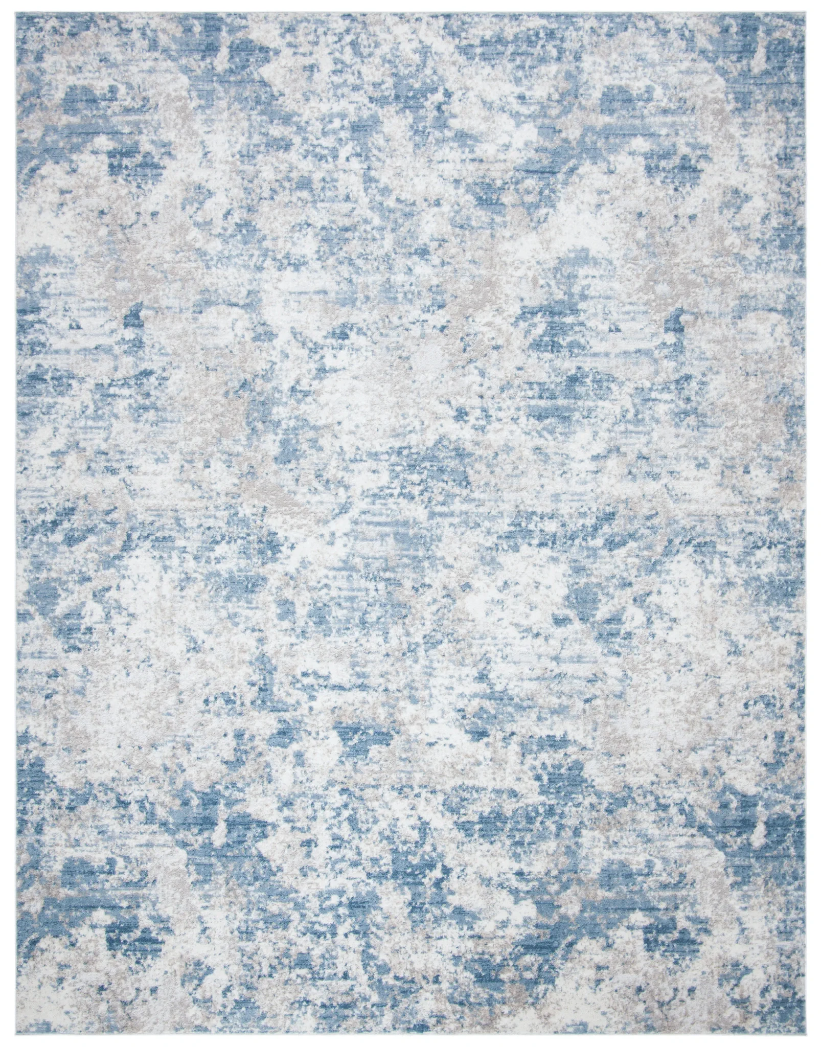 Amelia Clouded Abstract Rug in Gray / Blue