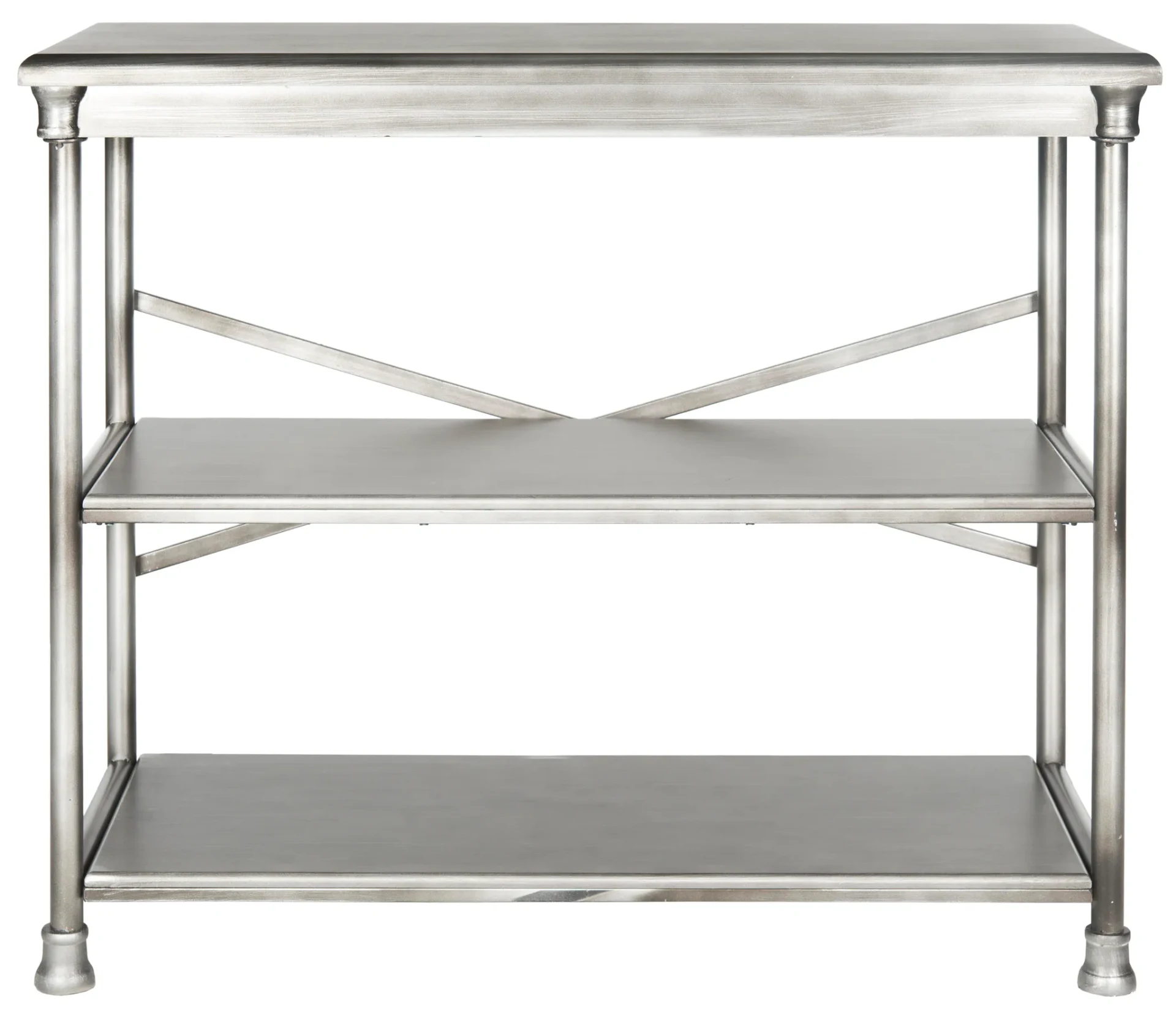 Jamison Medium Bookcase in Dark Silver