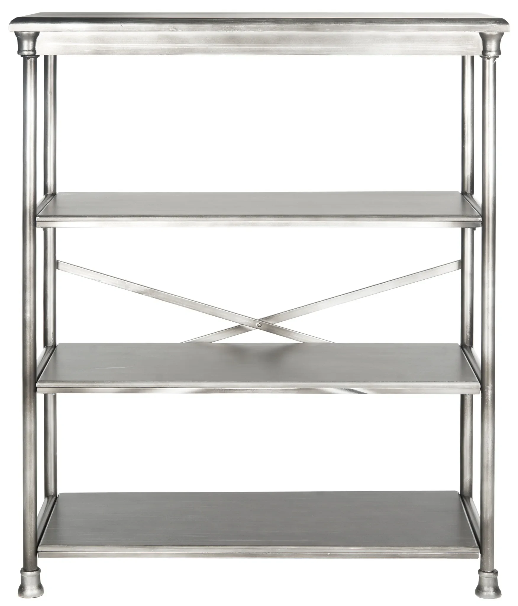 Jamison Large Bookcase in Dark Silver