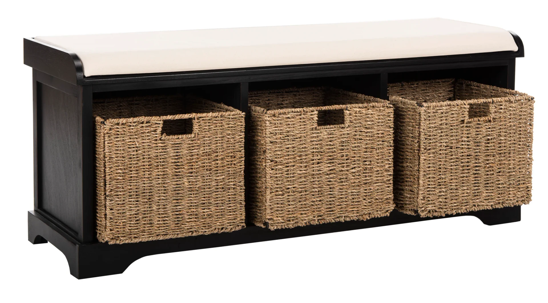 Lonan Storage Bench in Black