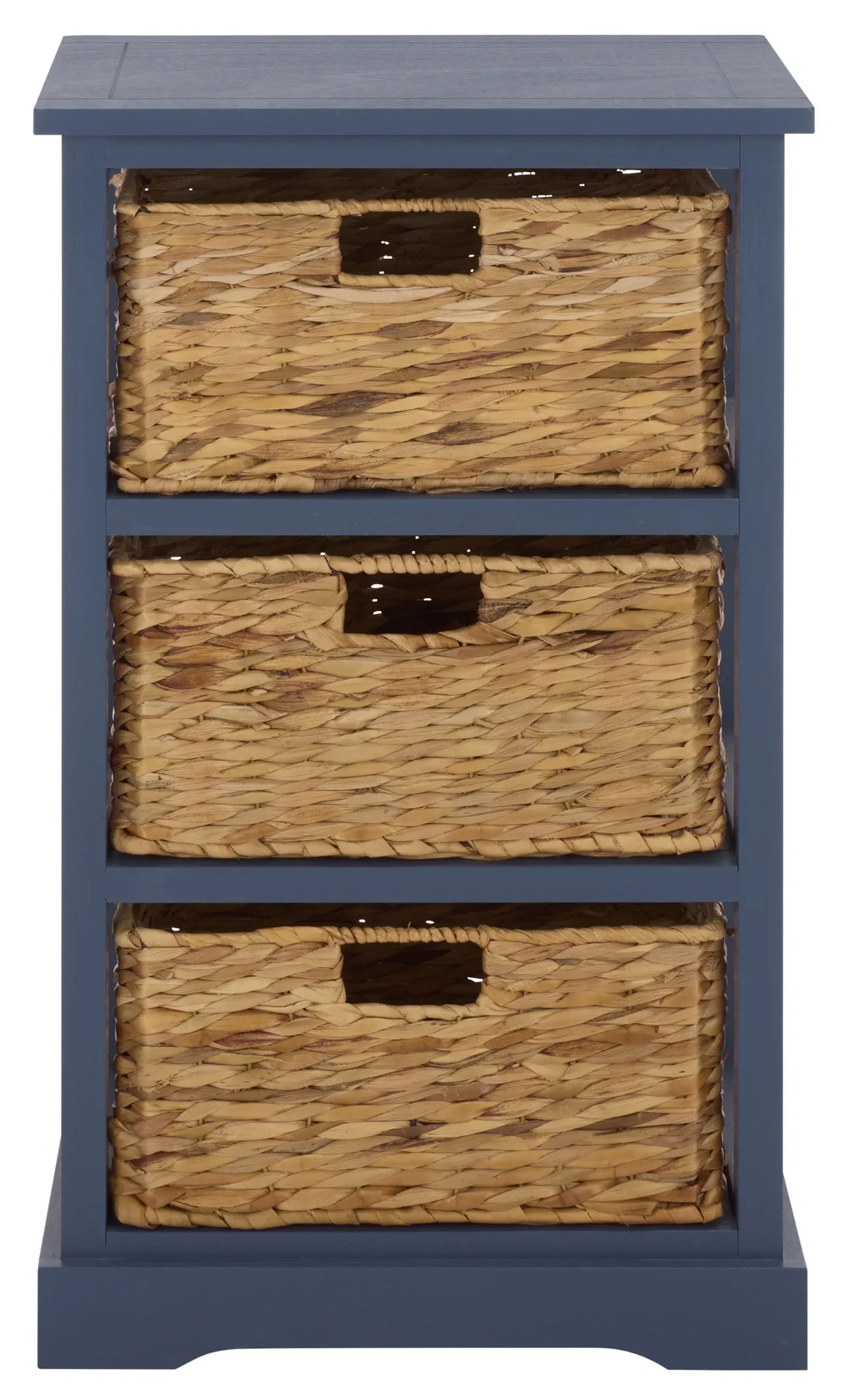 Halle Storage Side Table in Blue