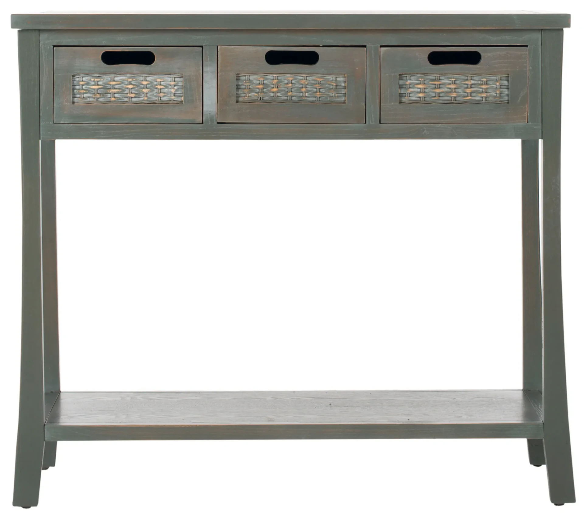 Autumn Three-Drawer Console in Ash Gray