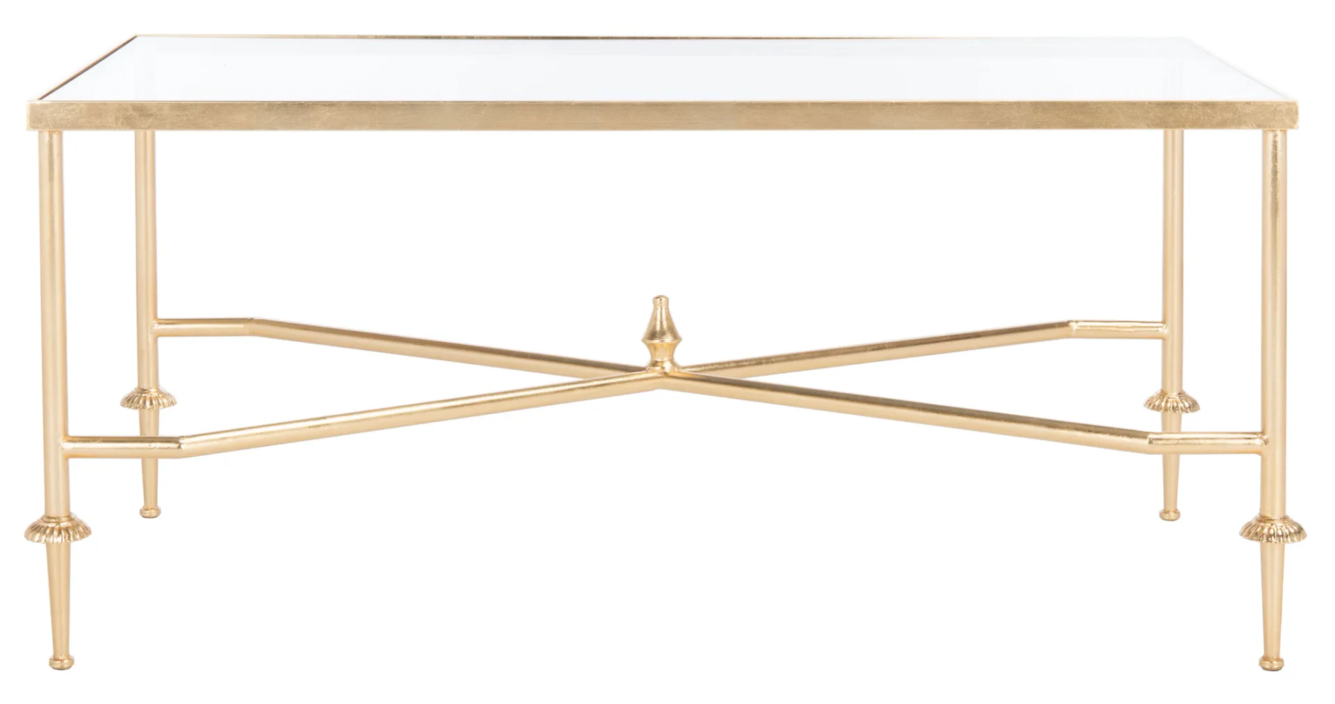 Devi Gold Leaf Coffee Table in Gold