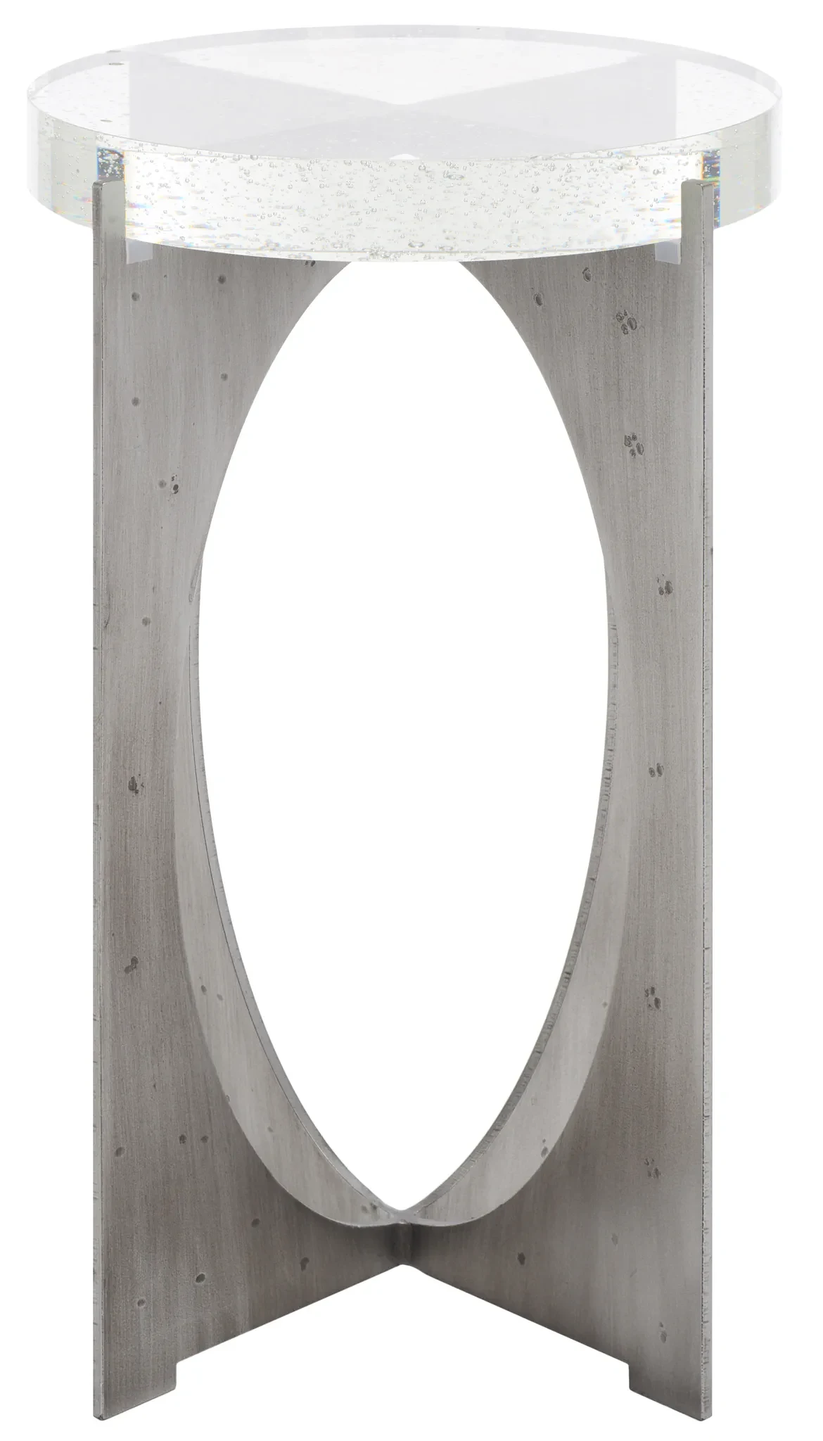 Hannamaria Bubble Glass Table in Silver / Clear