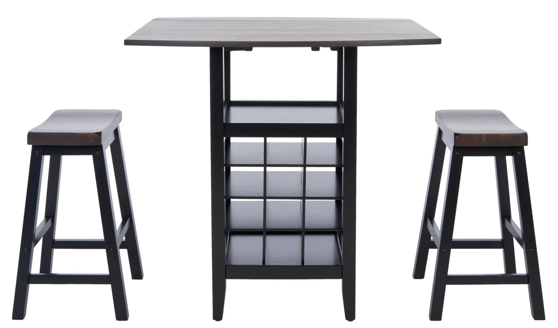 Casey Three-Piece Drop Leaf Pub Set in Espresso