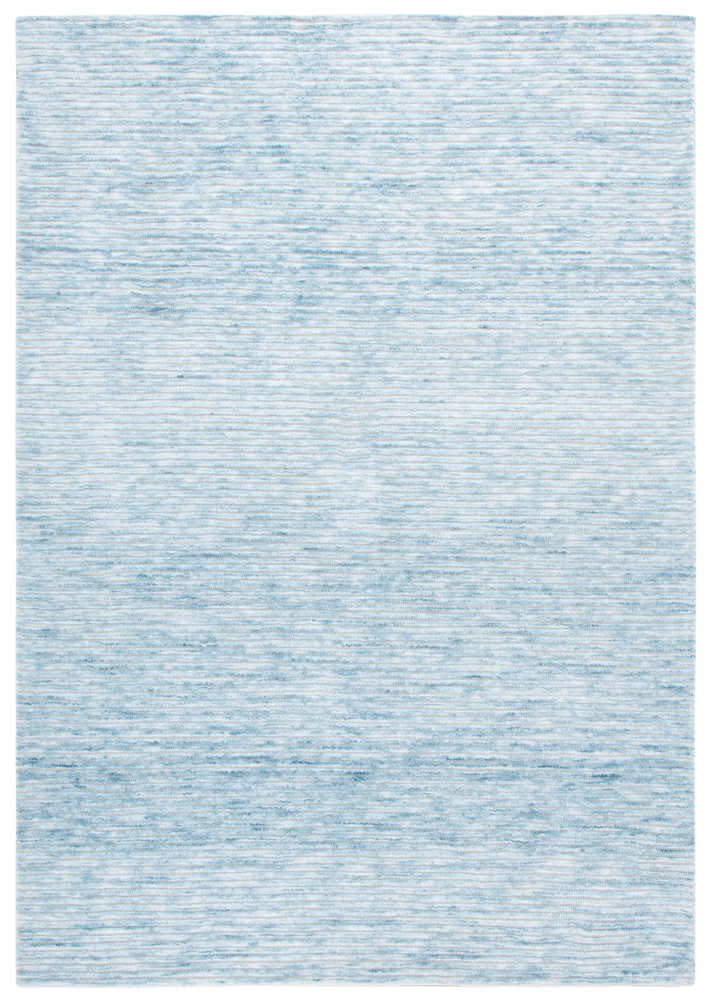 Audrey Ribbed Rug in Blue / Ivory