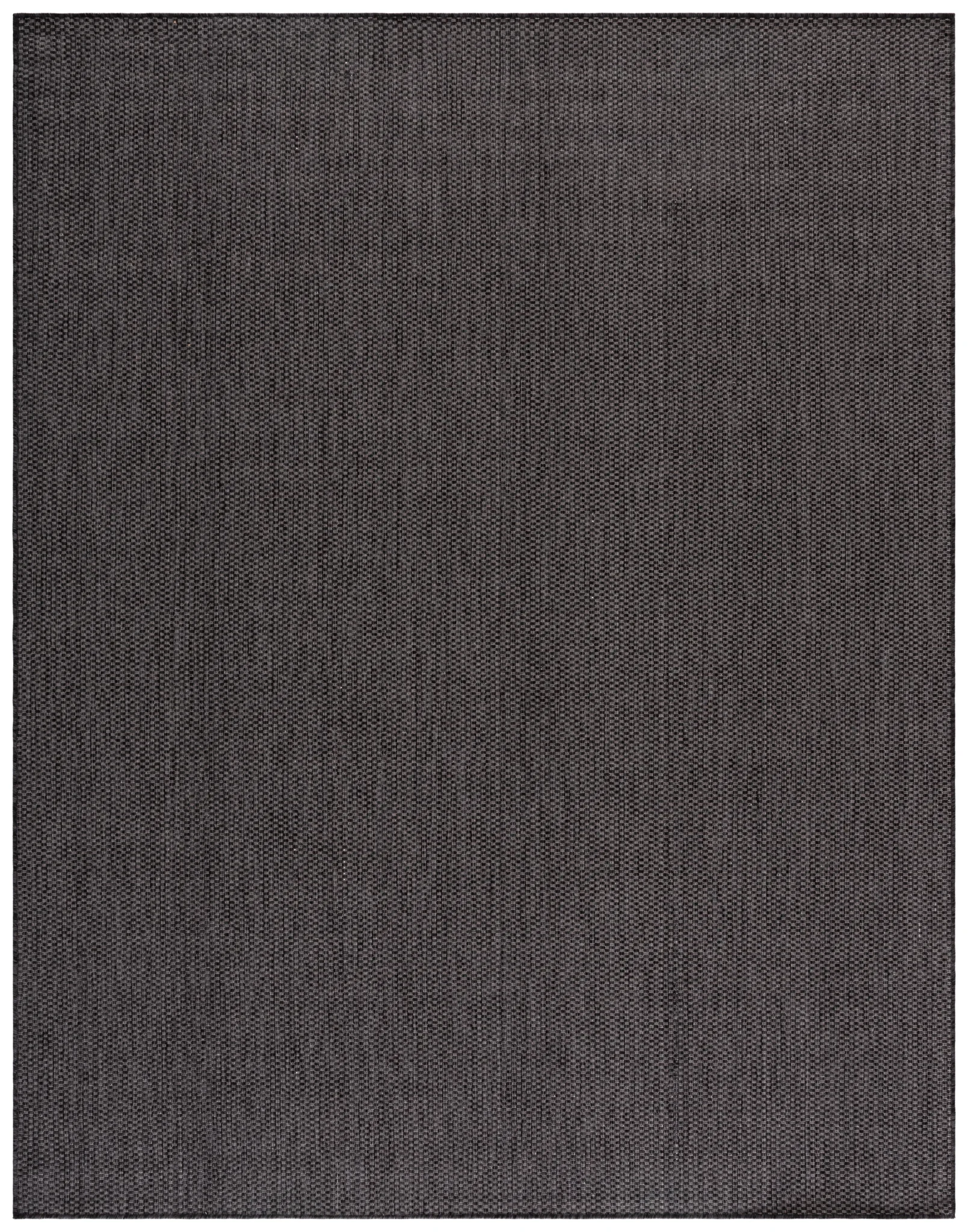 Beach House Solid Outdoor Rug in Black