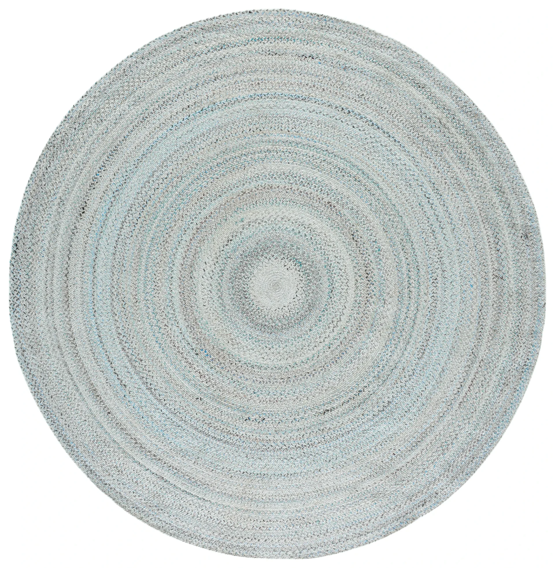 Braided Coastal Solid Rug in Blue / Gray
