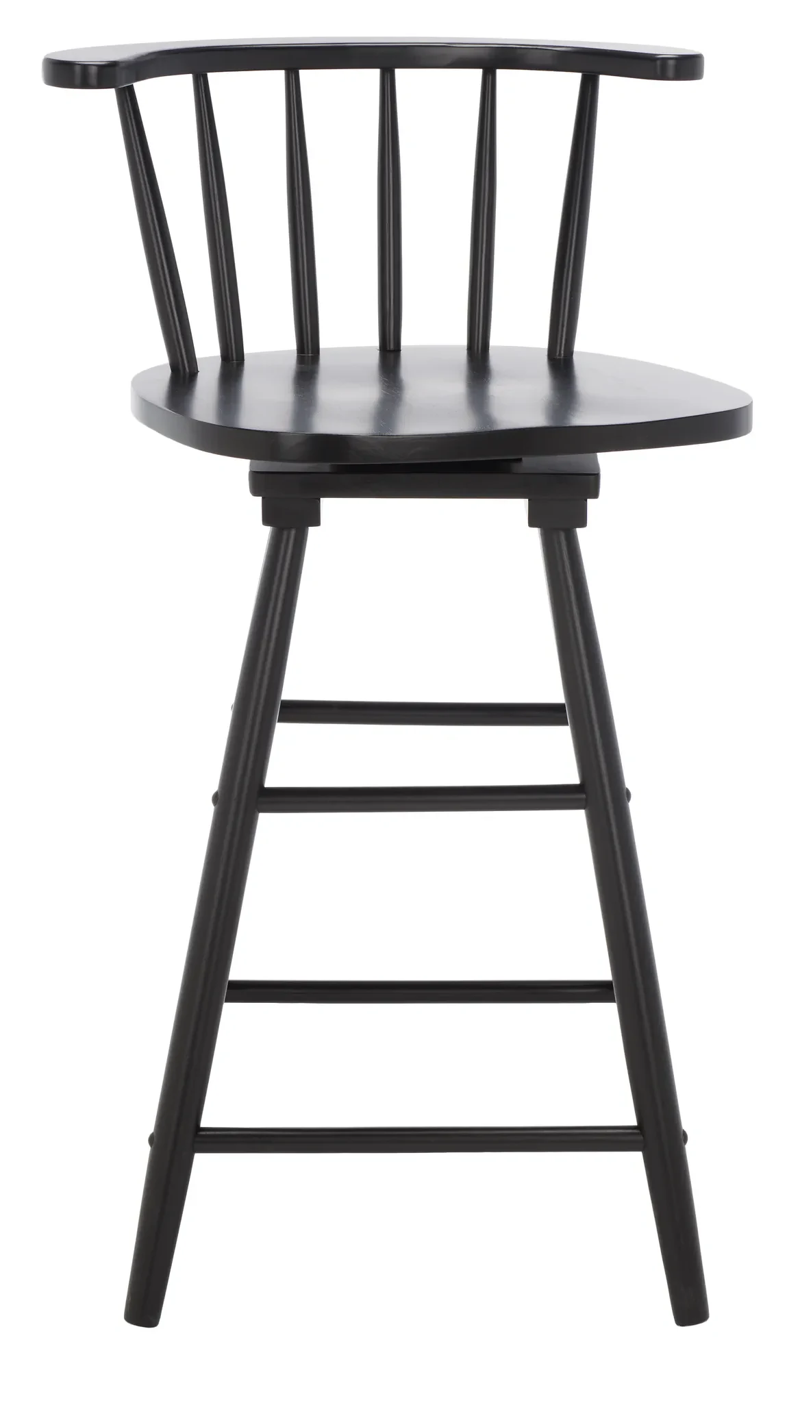 Ray Swivel Counter Stool in Black