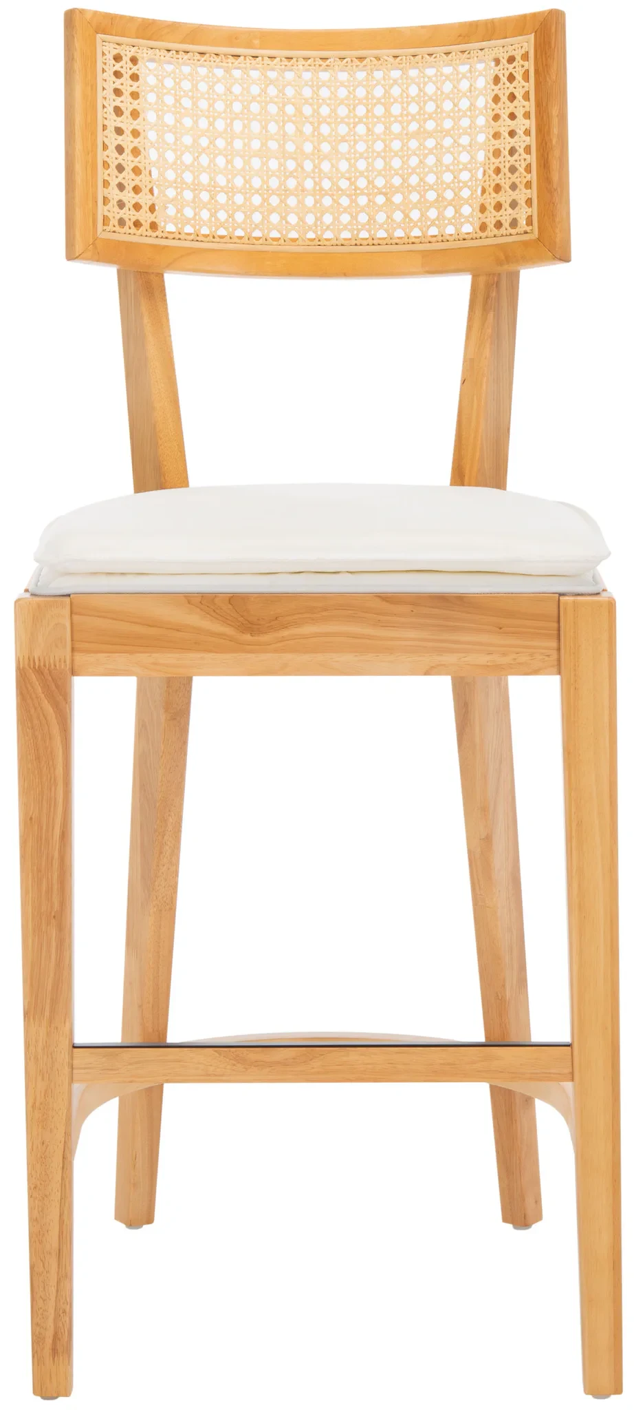 Galway Cane Counter Stool in Black / Natural