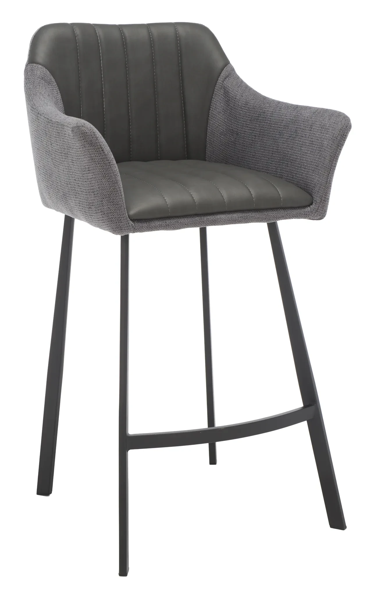 Rodi Counter Stool in Gray / Black